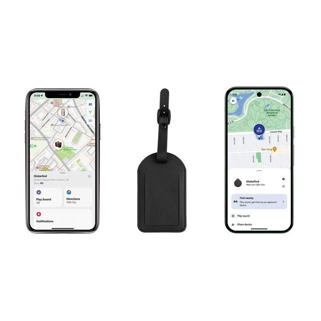 Globefind Dual RCS Gepäckanhänger mit weltweiter Ortung - schwarz-708
