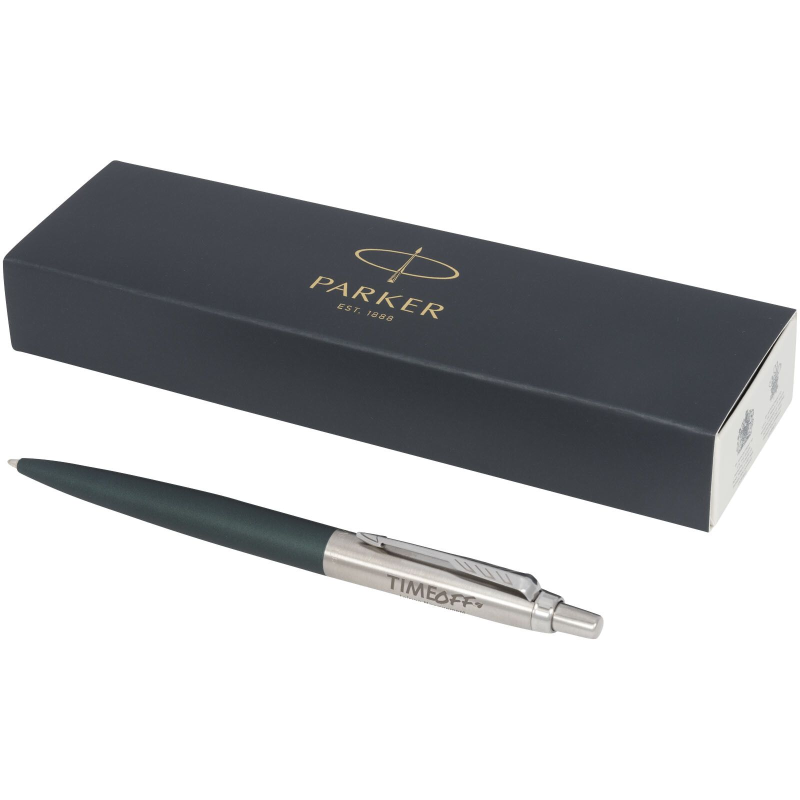 Parker Jotter XL matt mit Kugelschreiber mit Chromverzierung (blaue Mine) - grün-289