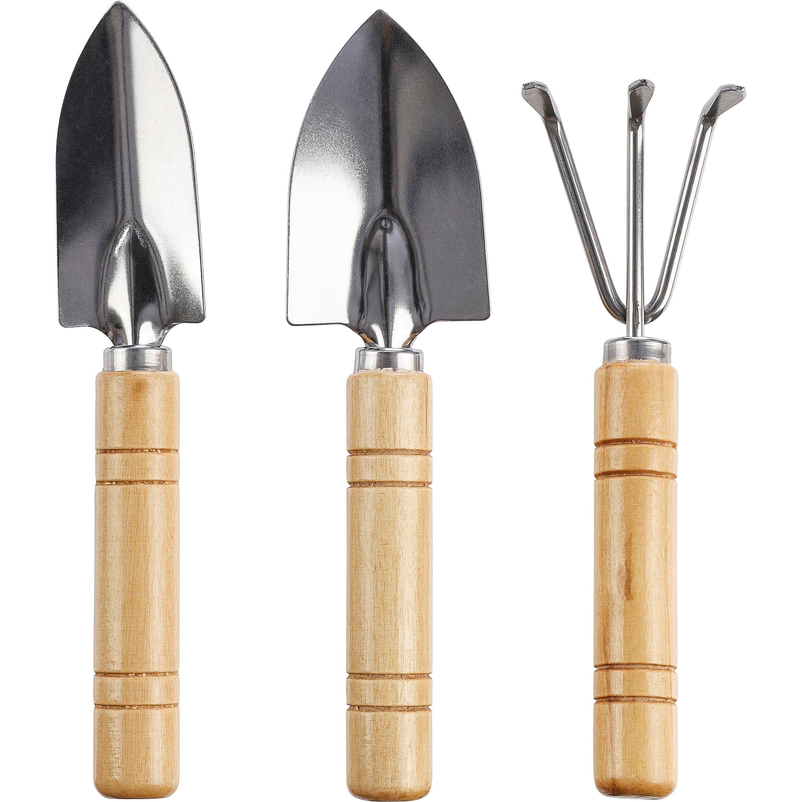 Gartengeräte-Set aus Holz Jeanette - khaki-152