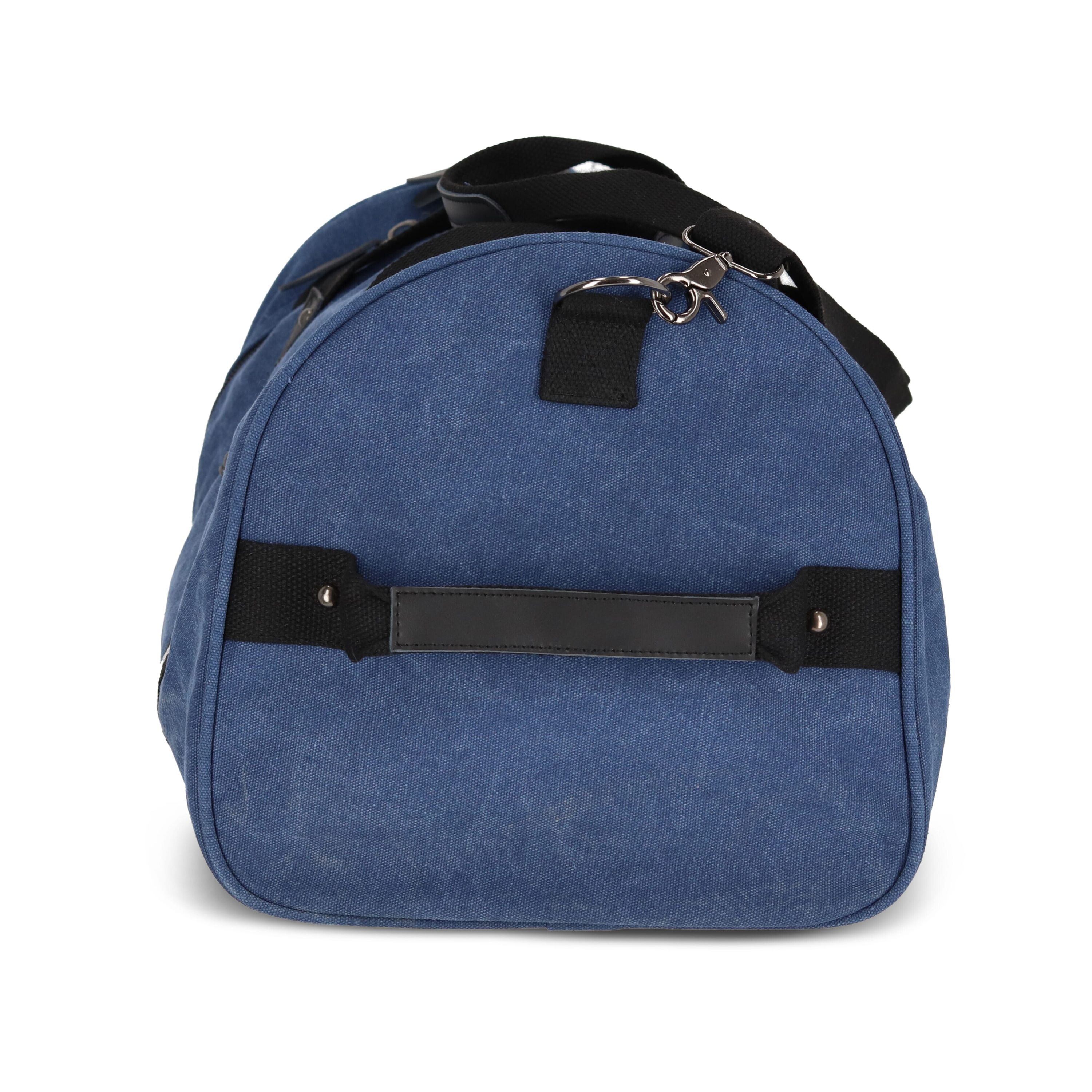 Seesack aus recyceltem Baumwoll-Canvas Harper - dunkelblau-19