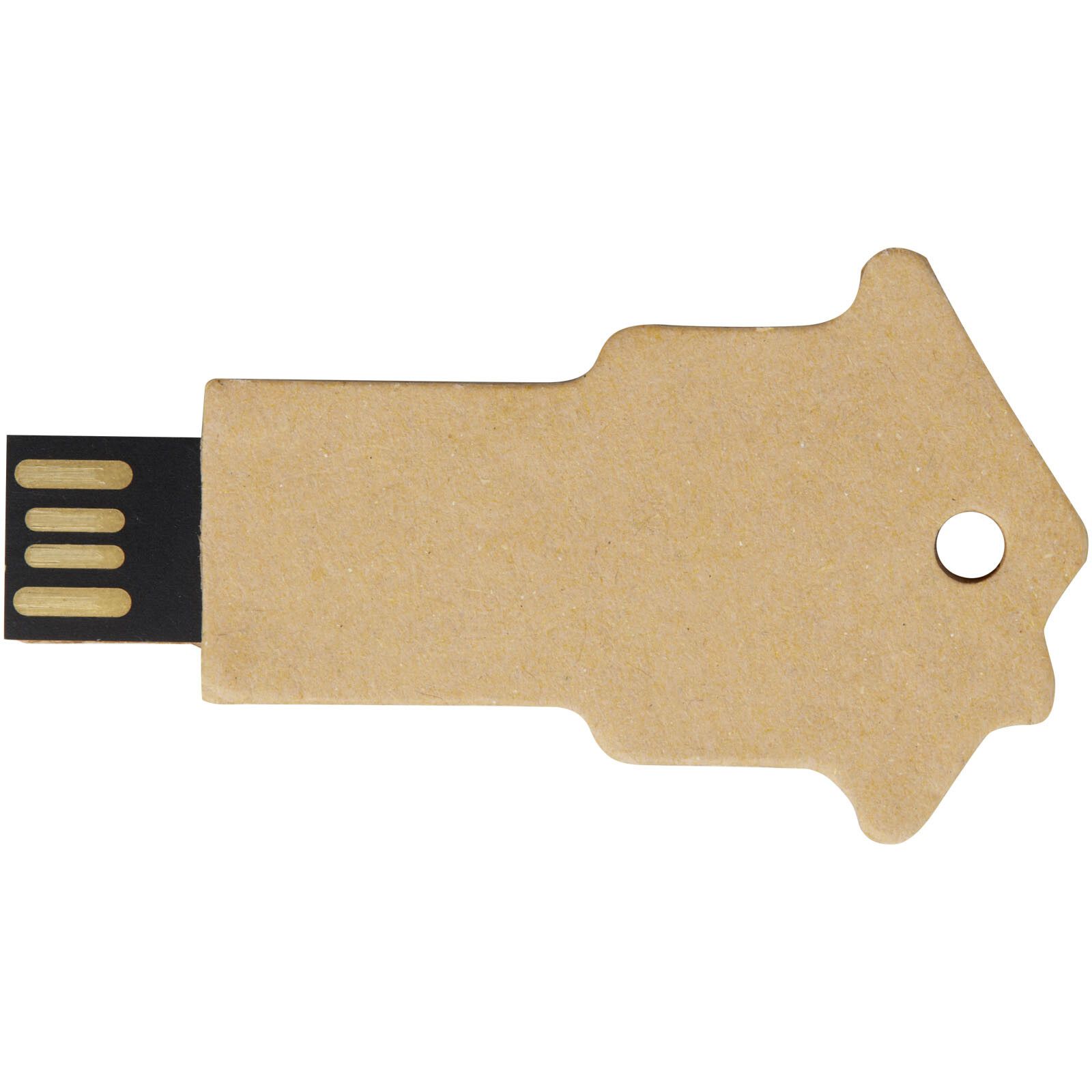 Haus USB-Stick 2.0 aus recyceltem Papier - Kraftpapier - 1 GB-351