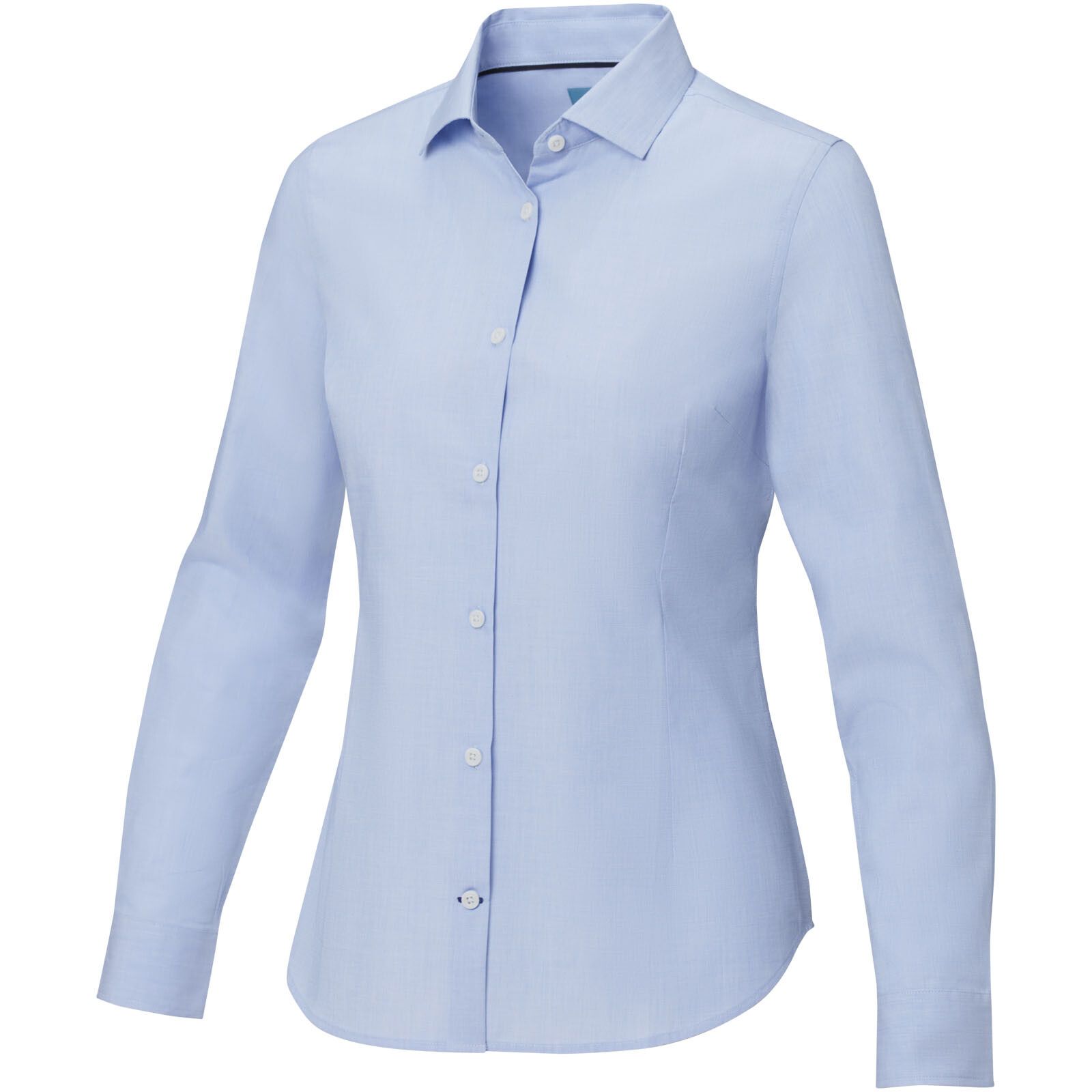Cuprite Langarm Shirt aus Bio-Baumwolle für Damen - hellblau - M-870