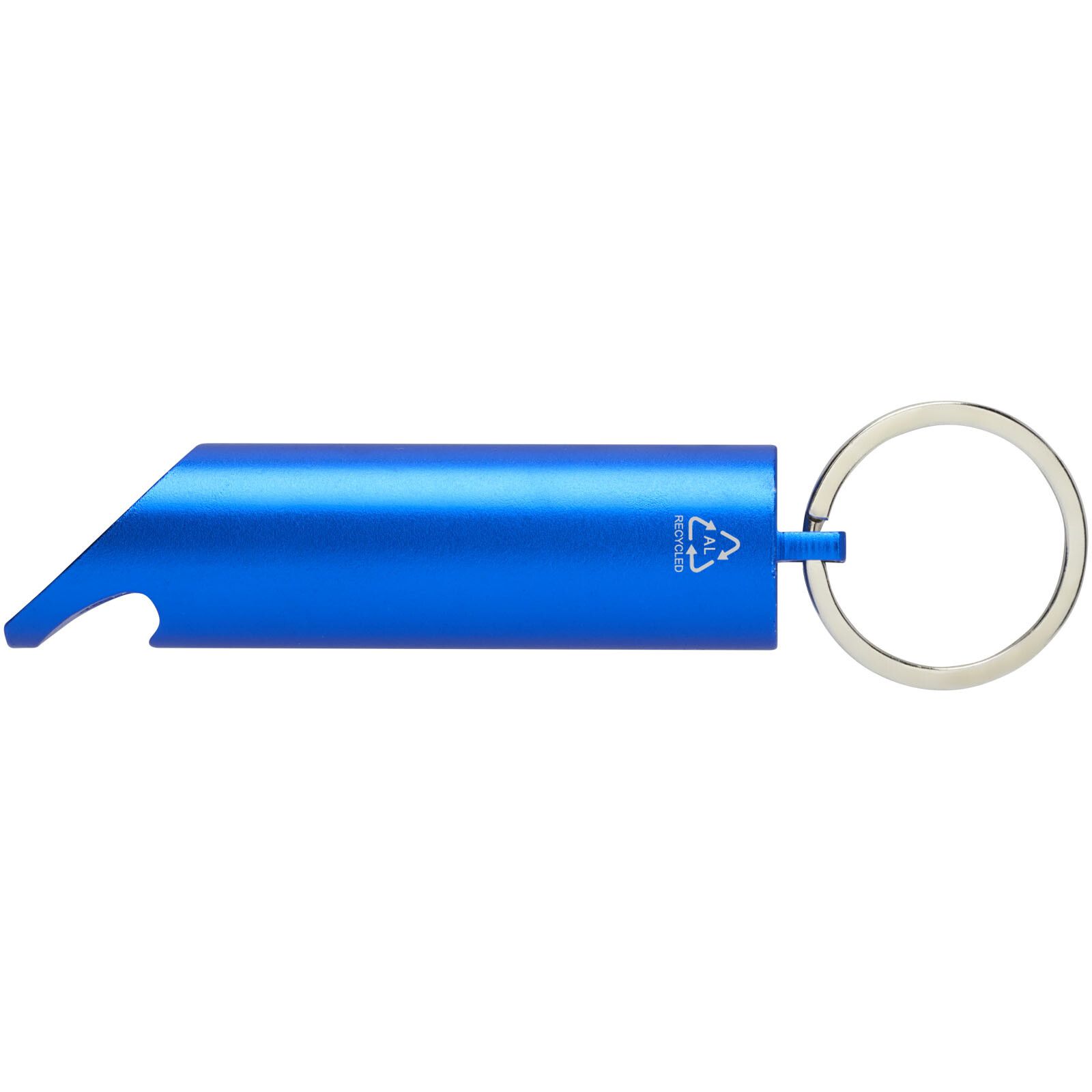 Flare IPX-LED-Lampe und Flaschenöffner aus recyceltem Aluminium mit Schlüsselanhänger - royalblau-635
