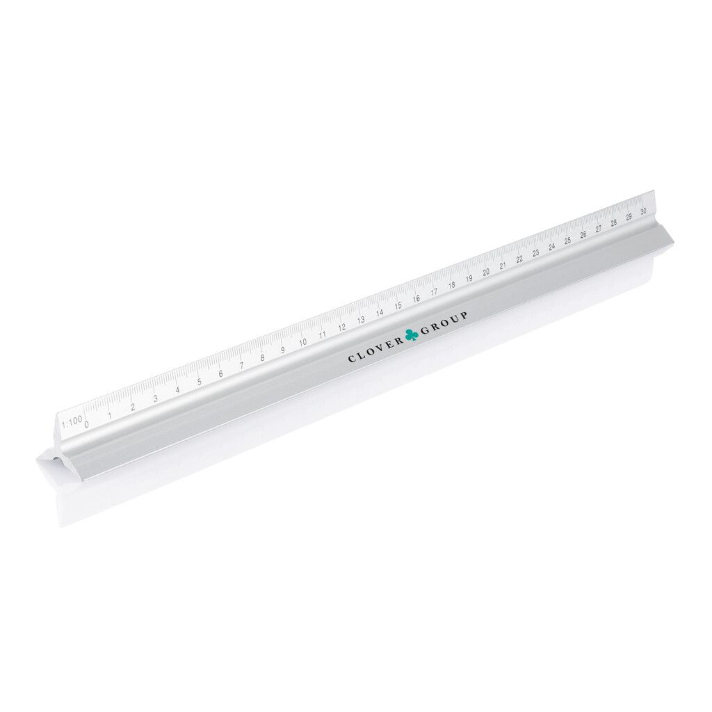 Aluminiumlineal 30 cm - silber-224