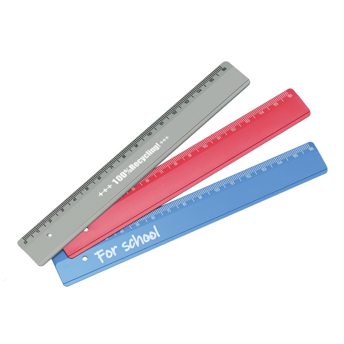 Lineal Recycling 16 cm - recycling grau-92