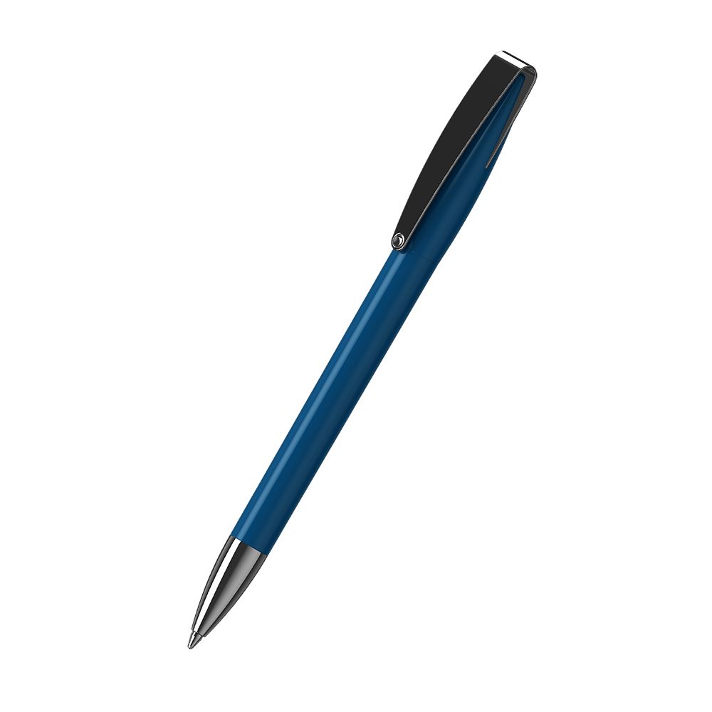 Drehkugelschreiber Cobra high gloss MMn - mittelblau-86