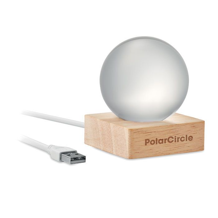 LED-Glaskugel LIGHT - holz-69