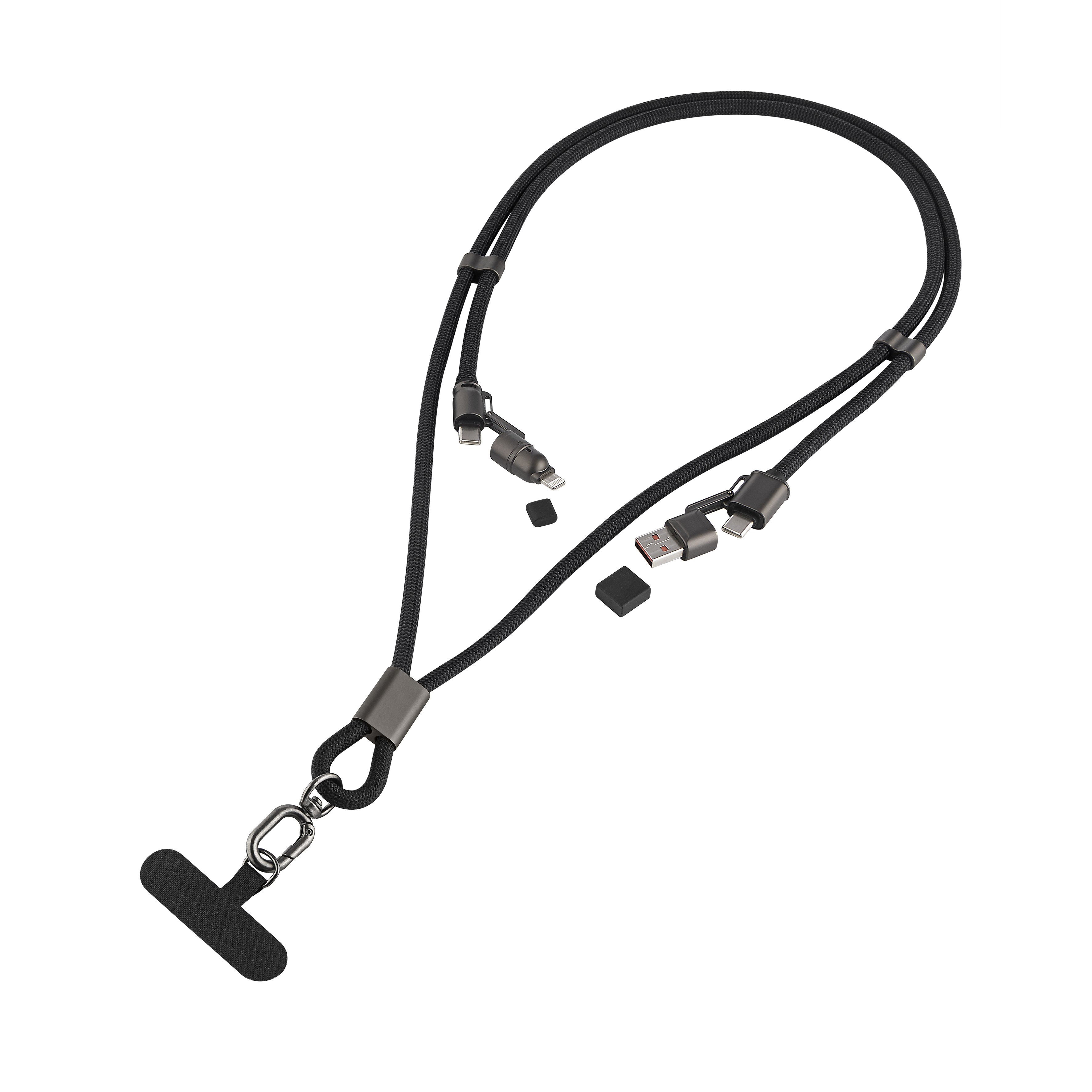 Metmaxx® Trage & Ladekabel "Carry&ChargePro" - schwarz-277