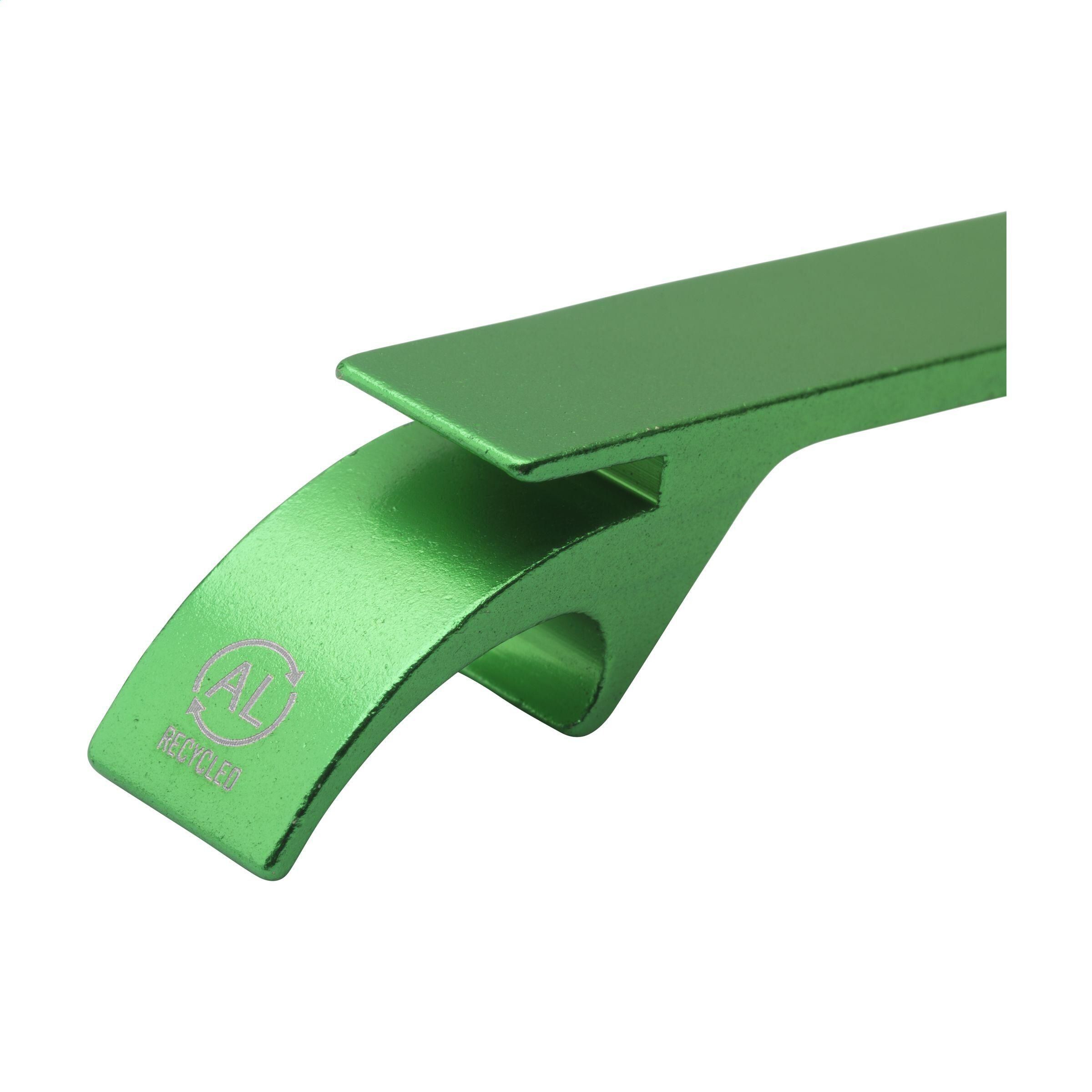 Opener GRS Recycled Aluminium Schlüsselanhänger - grün-819