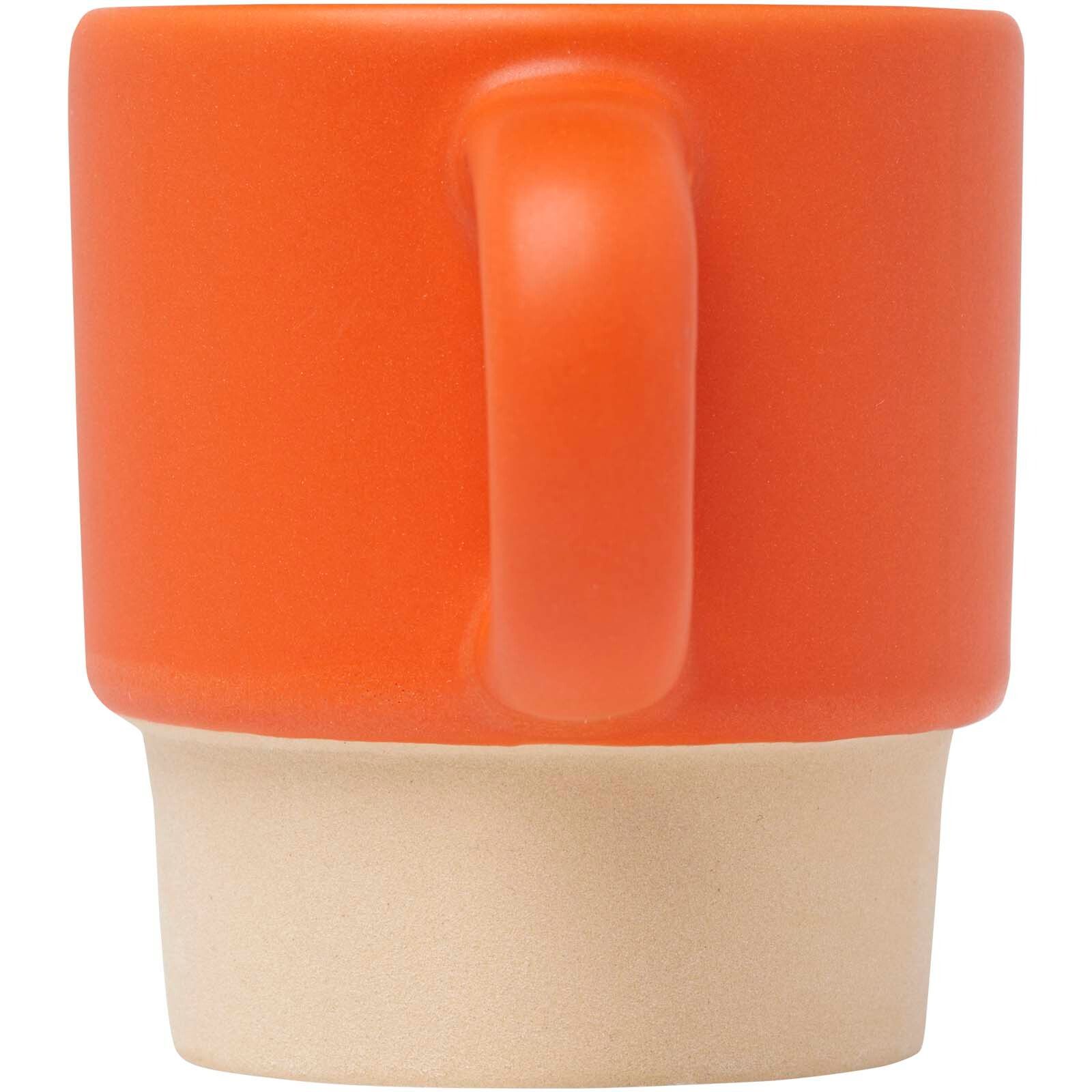 Olympia 130 ml stapelbarer Expresso Becher mit Tonboden - orange-661