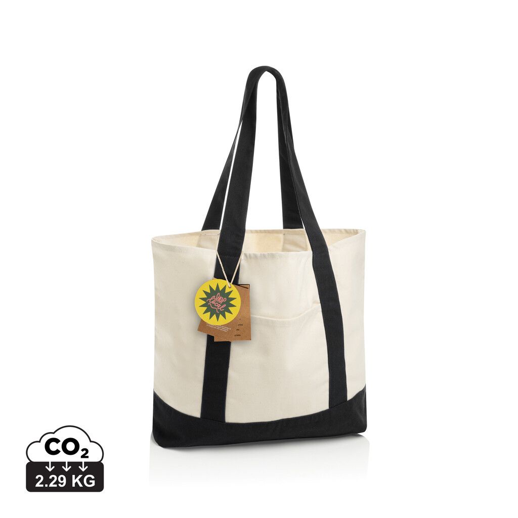 SHOP LOCAL AWARE™ Tasche aus recycelter Baumwolle, 350g/m² - schwarz-864