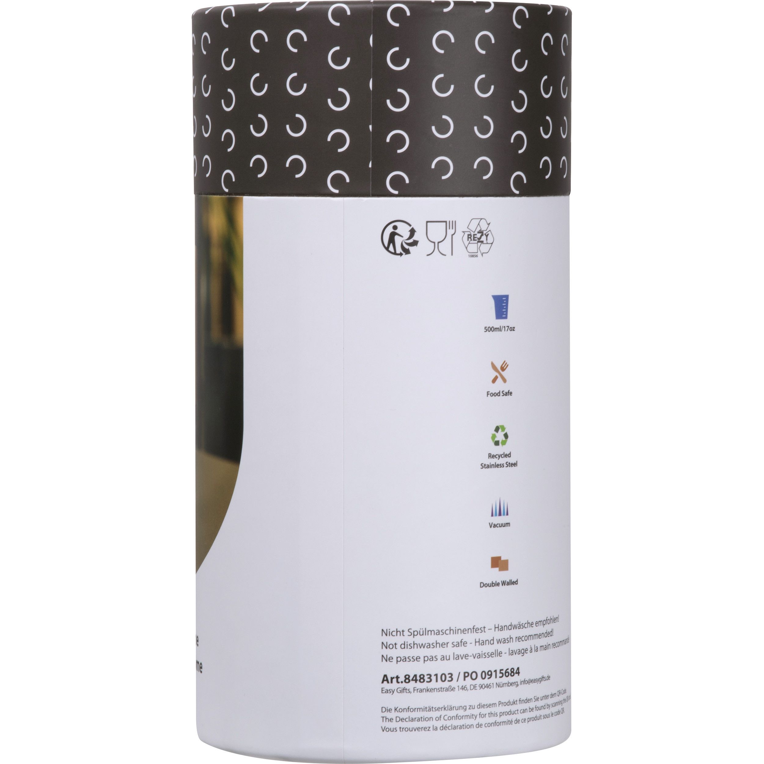 MoLu Thermobecher Saint-Jérôme 500 ml - schwarz-703