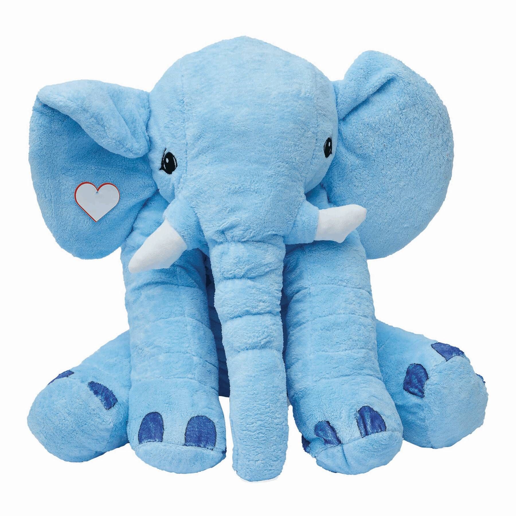 Großer Plüsch-Elefant LOUNIS - blau-916