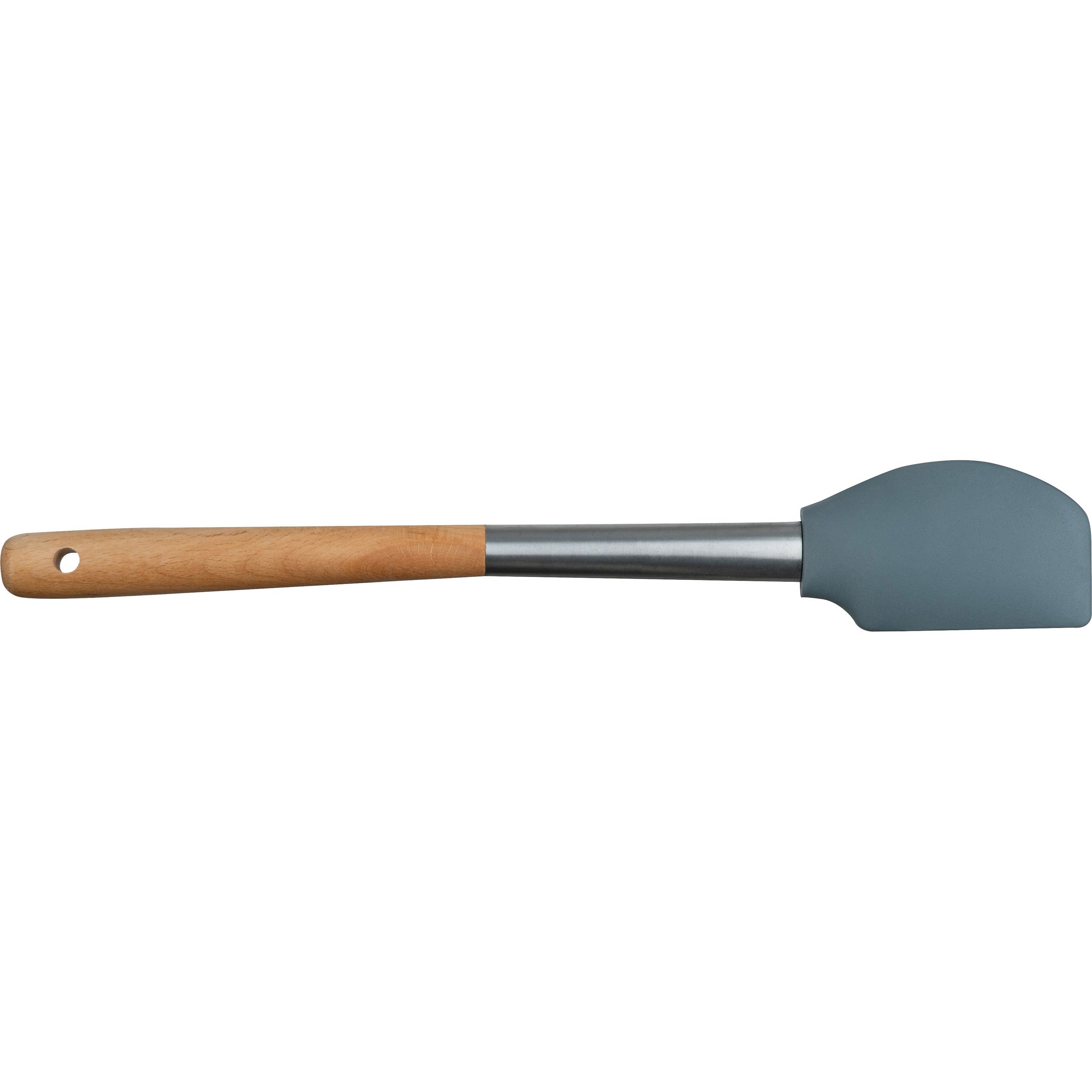 Silikon-Teigschaber mit Holzgriff  - beige-647