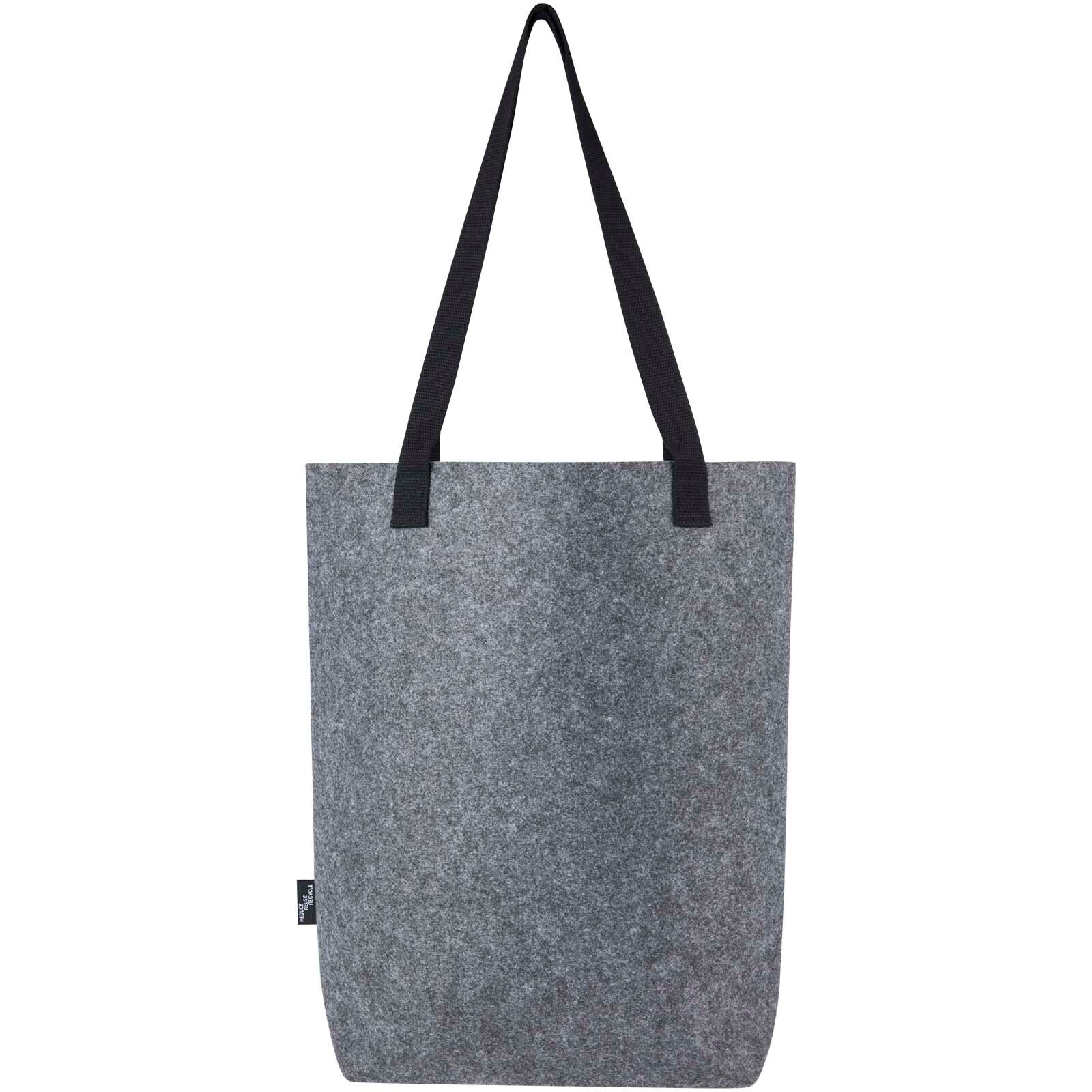 Felta Tragetasche aus GRS-recyceltem Filz mit breitem Boden 12 L - mittelgrau-305