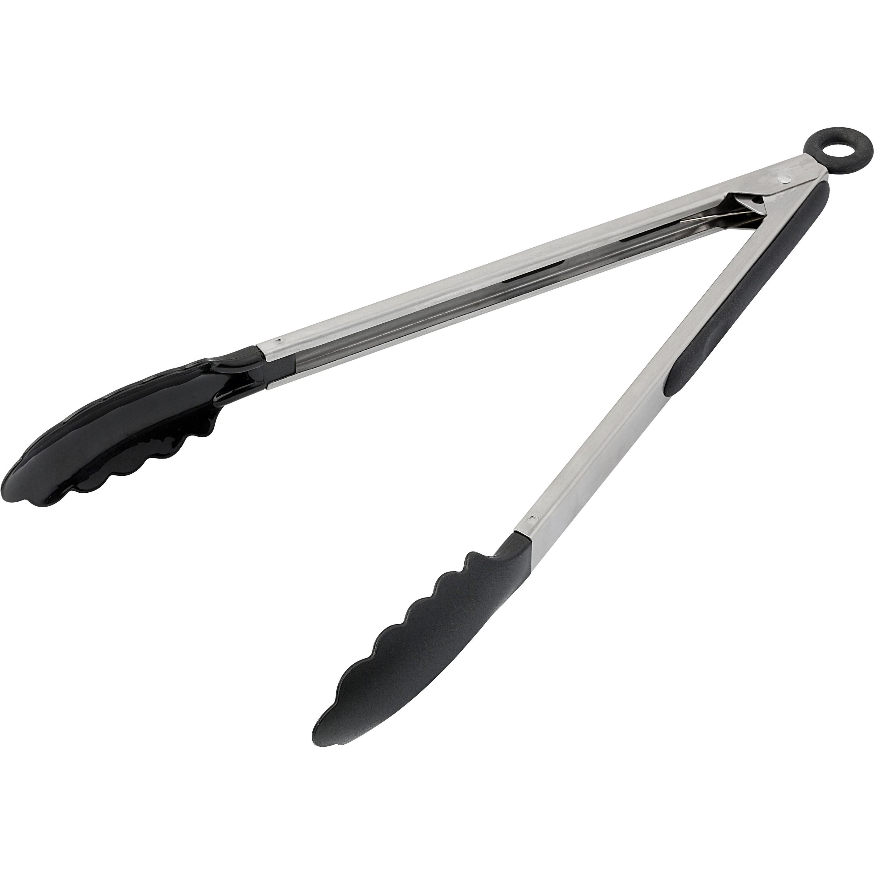 Grillzange aus Edelstahl Maeve - schwarz - silber-314