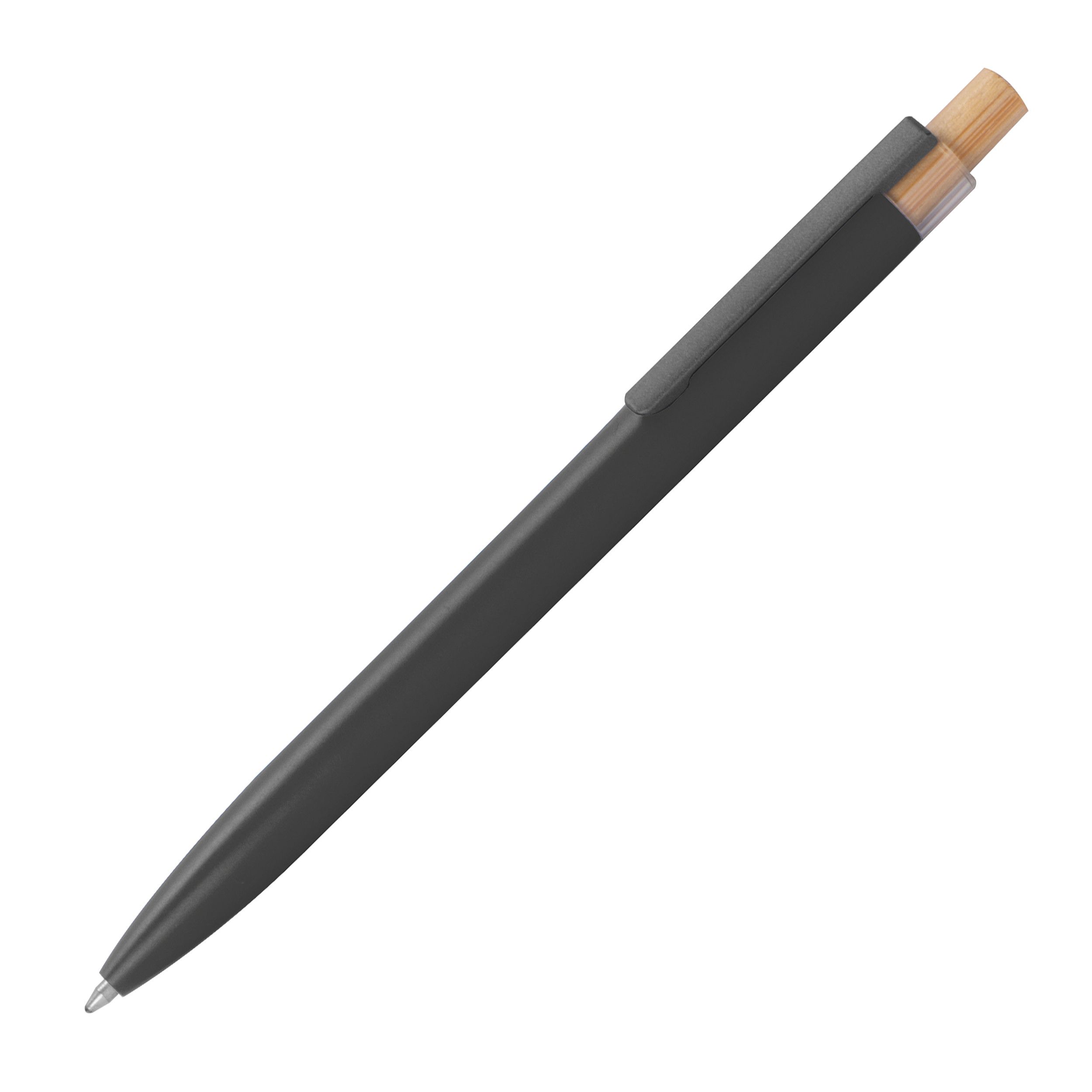 Schreibset mit Kugelschreiber und Rollerball aus recyceltem Aluminium  - anthrazit-554