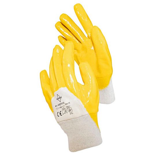 Nitrile Coated Cotton Gloves Istanbul - yellow-843