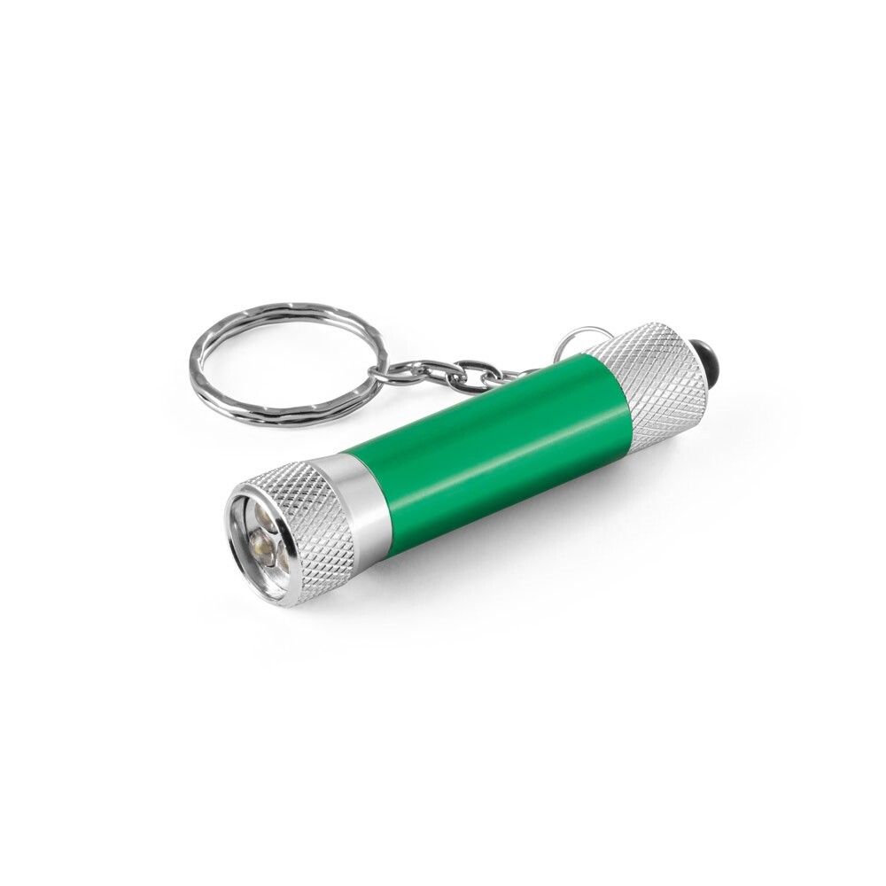 RE-LERGAN Aluminium-Schlüsselanhänger mit 3-LED-Taschenlampe - grün-939