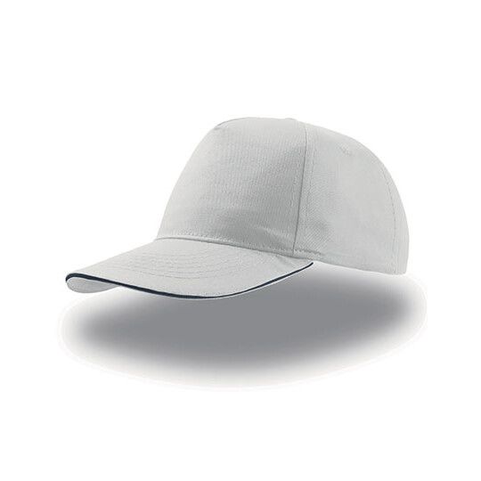 Start Five Sandwich Cap - white - navy-474