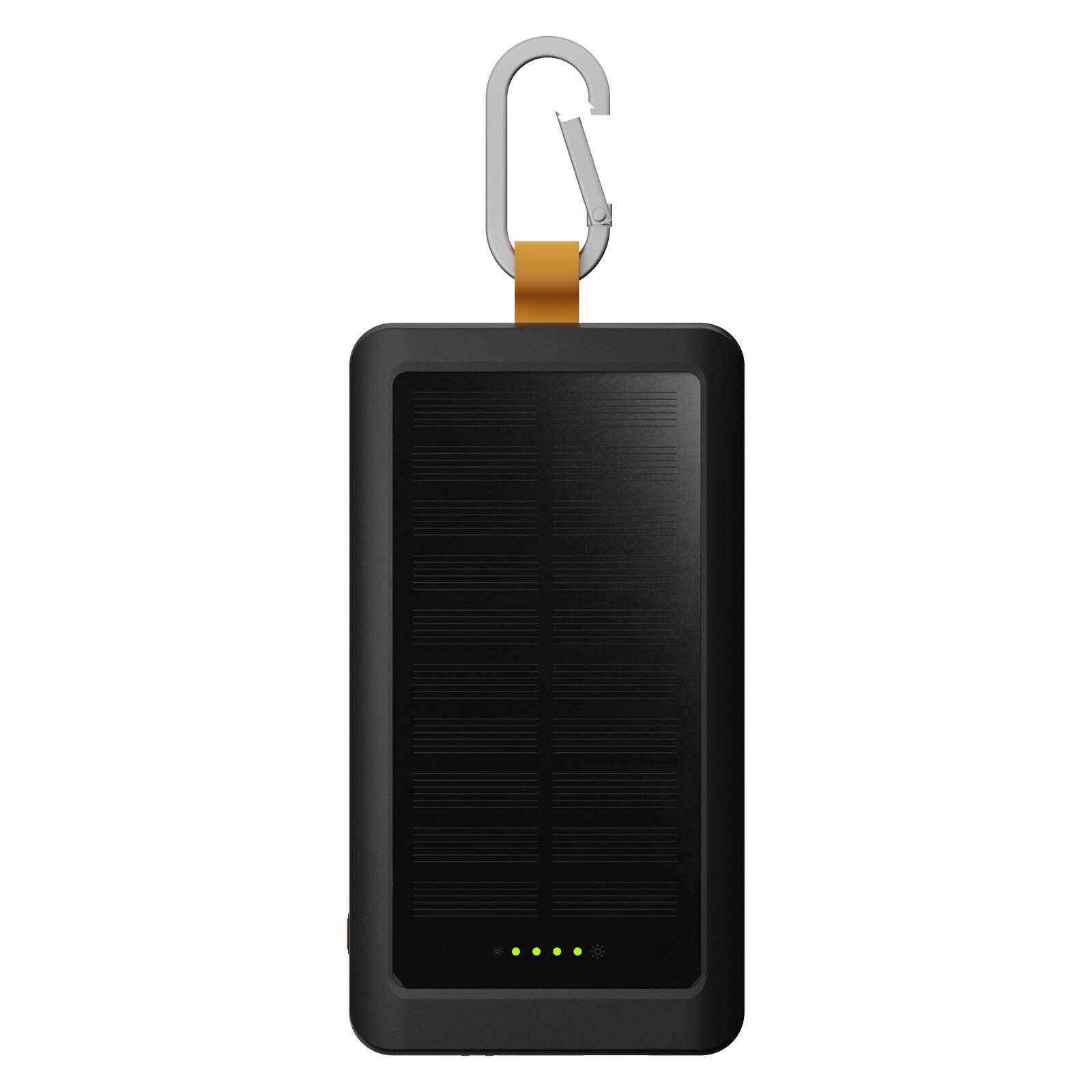 Xtorm XG2S101 Go2 10.000 mAh 15W Solar Powerbank mit Lampe  - kohle-904