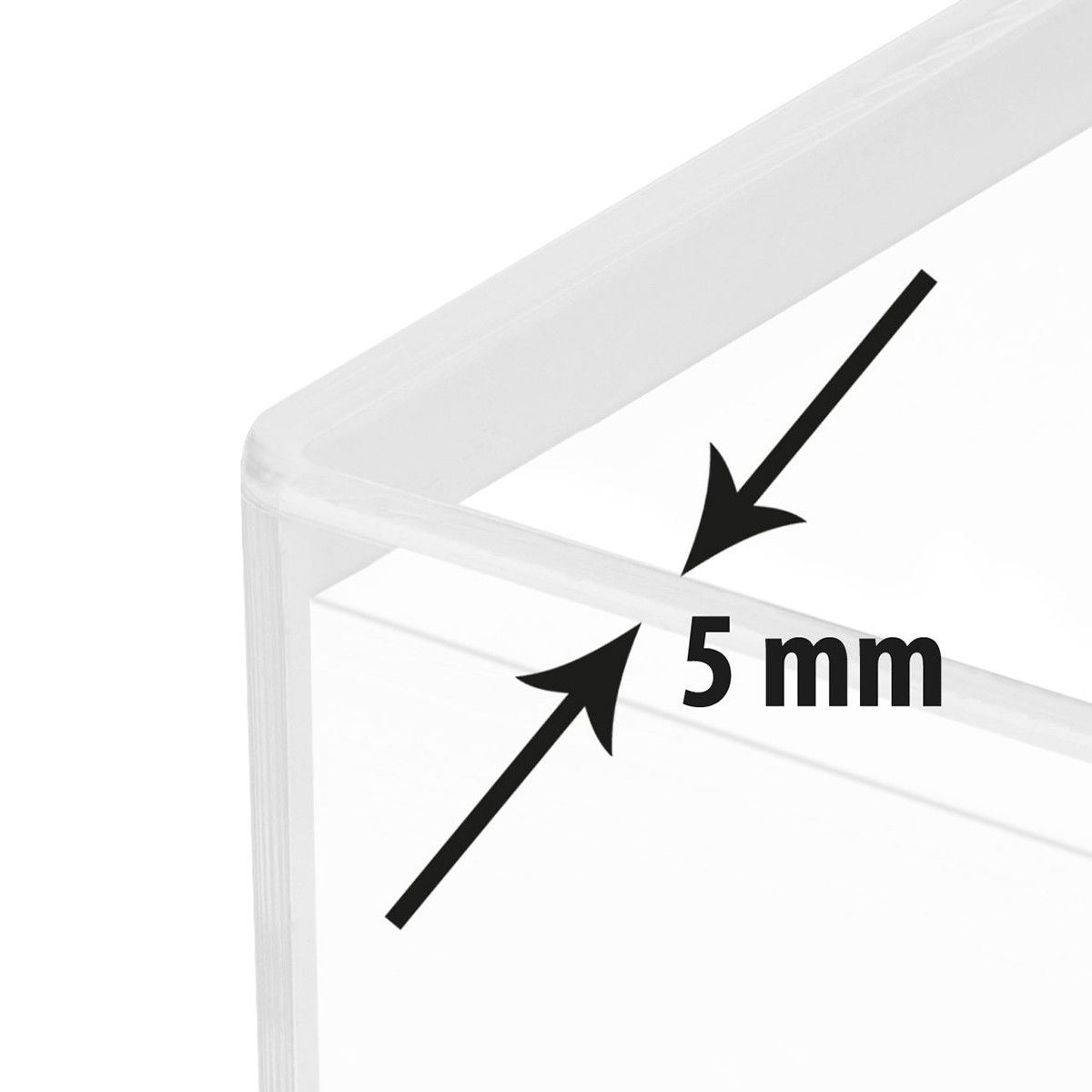 Zettelbox, dickwandig Omikron - glasklar-29