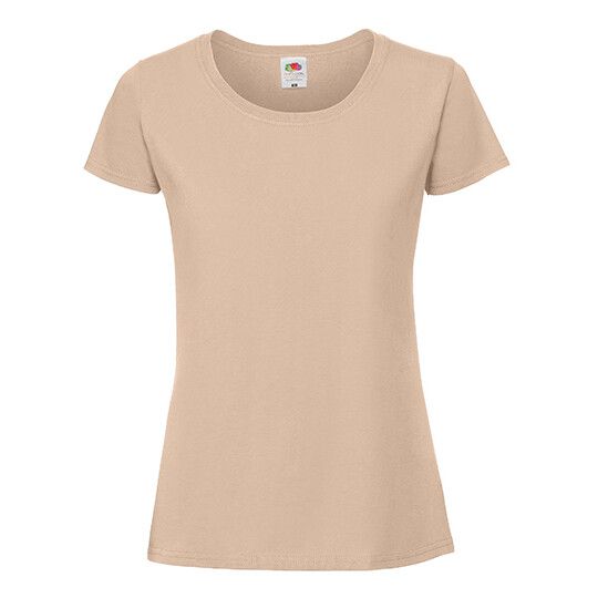 Ladies Iconic 195 Ringspun T - desert sand-886