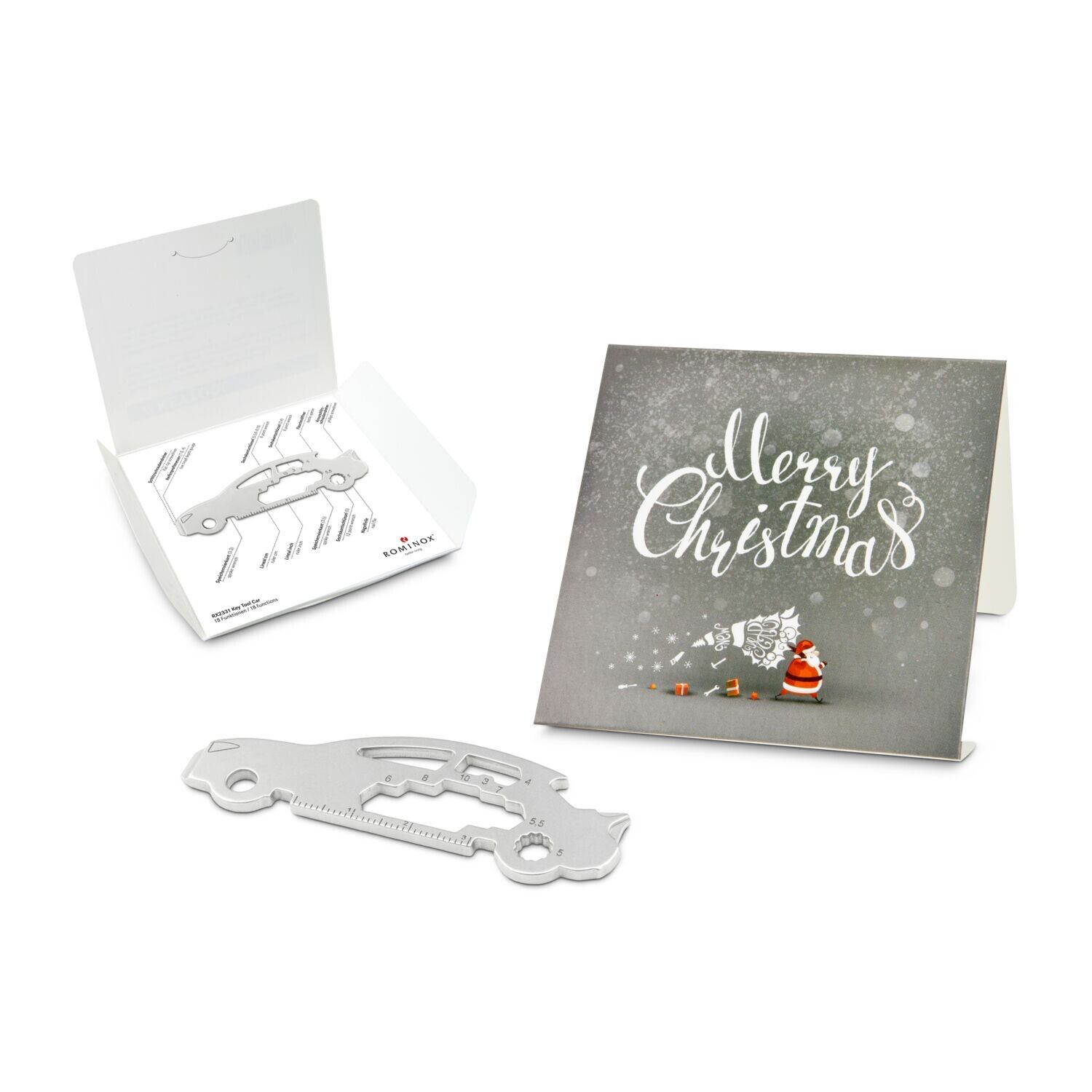 ROMINOX® Key Tool im Motiv-Mäppchen Merry Christmas - Key Tool Car-315