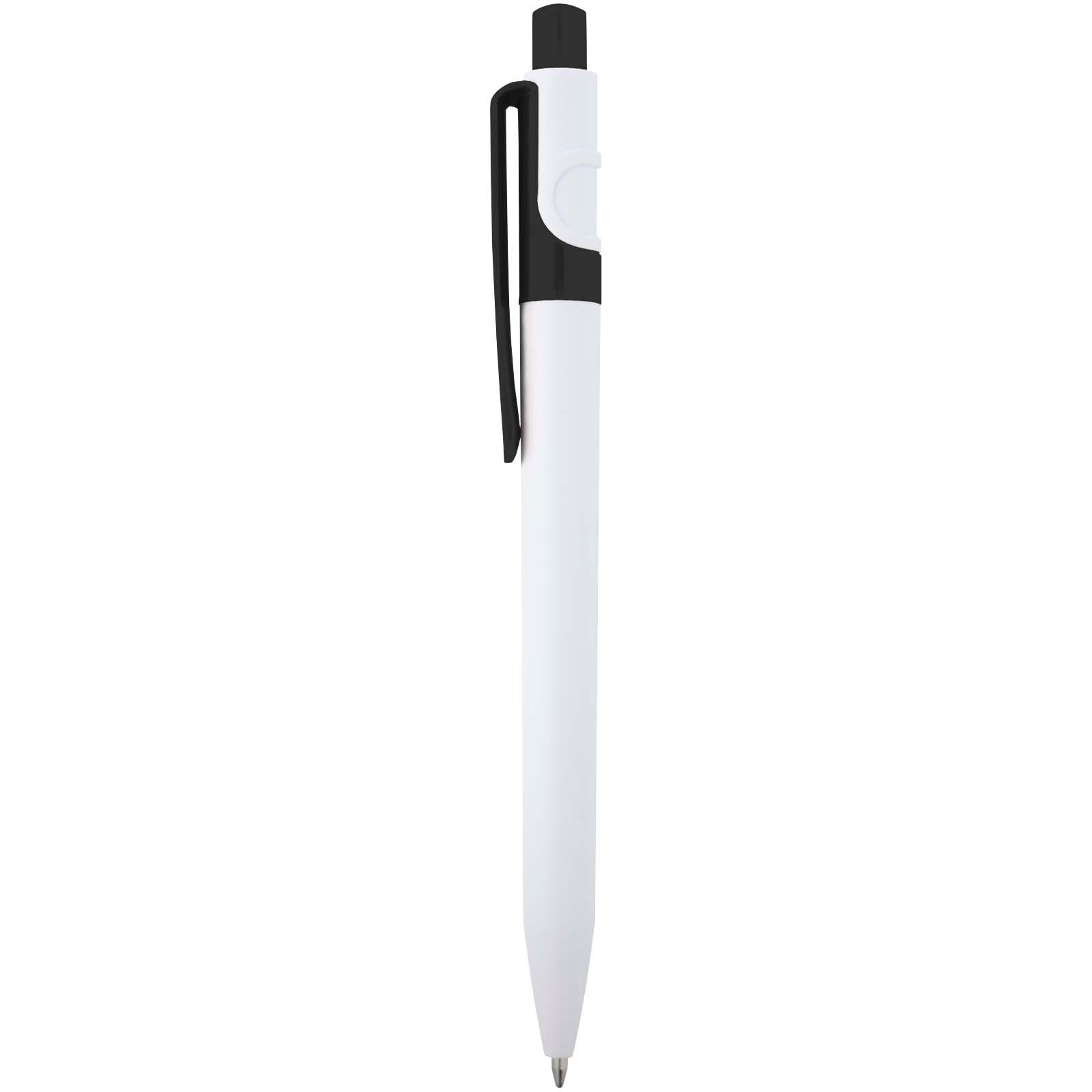 Unica Kugelschreiber aus recyceltem Kunststoff (schwarze Mine) - schwarz-963