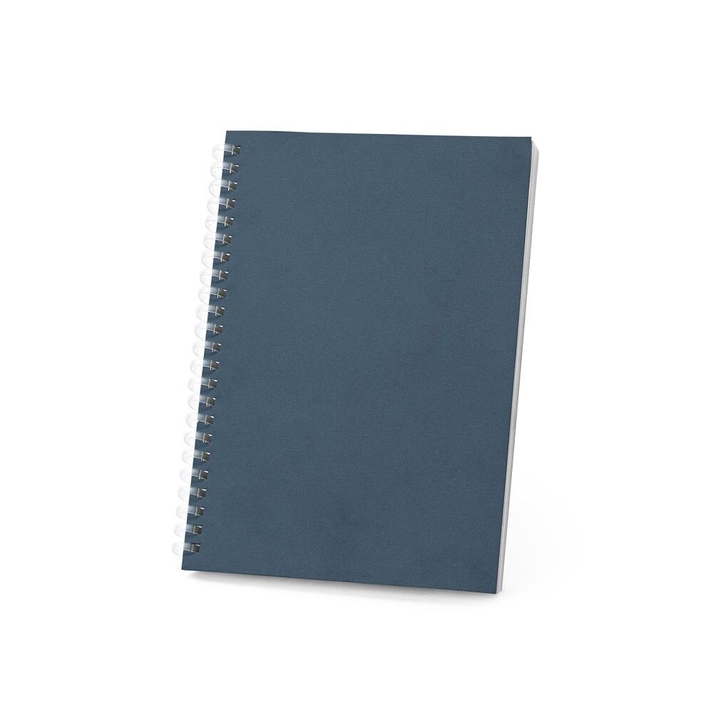 SCHILLER Notizblock A5 mit flexiblem Cover, hergestellt aus 100 % Recyclingpapier - blau-125