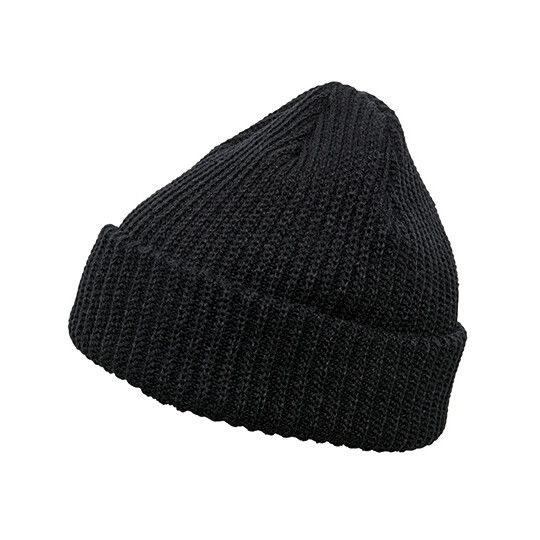Rib Beanie - black-656