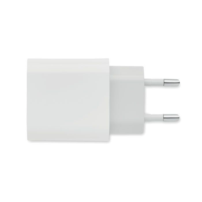 18W 2-Port USB-Ladegerät EU-Ste PORT - weiß-779