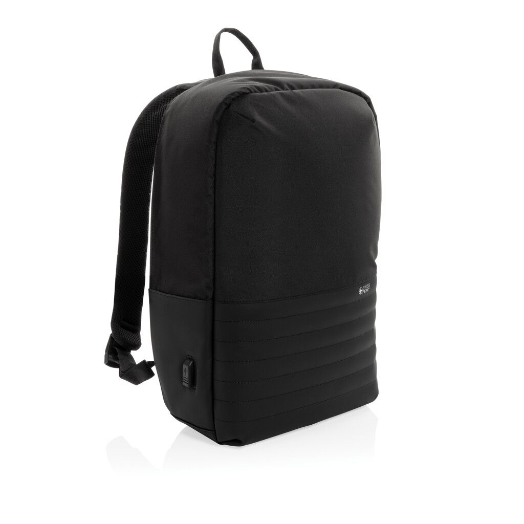 Swiss Peak AWARE™ Anti-Theft-RFID 15.6"-Laptop-Rucksack - schwarz-469