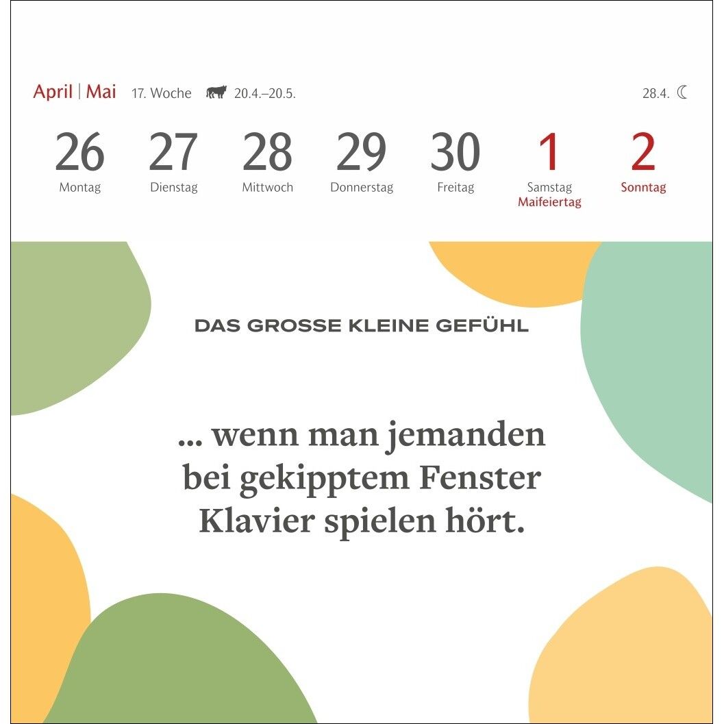 Das große kleine Gefühl Premium-Postkartenkalender-223