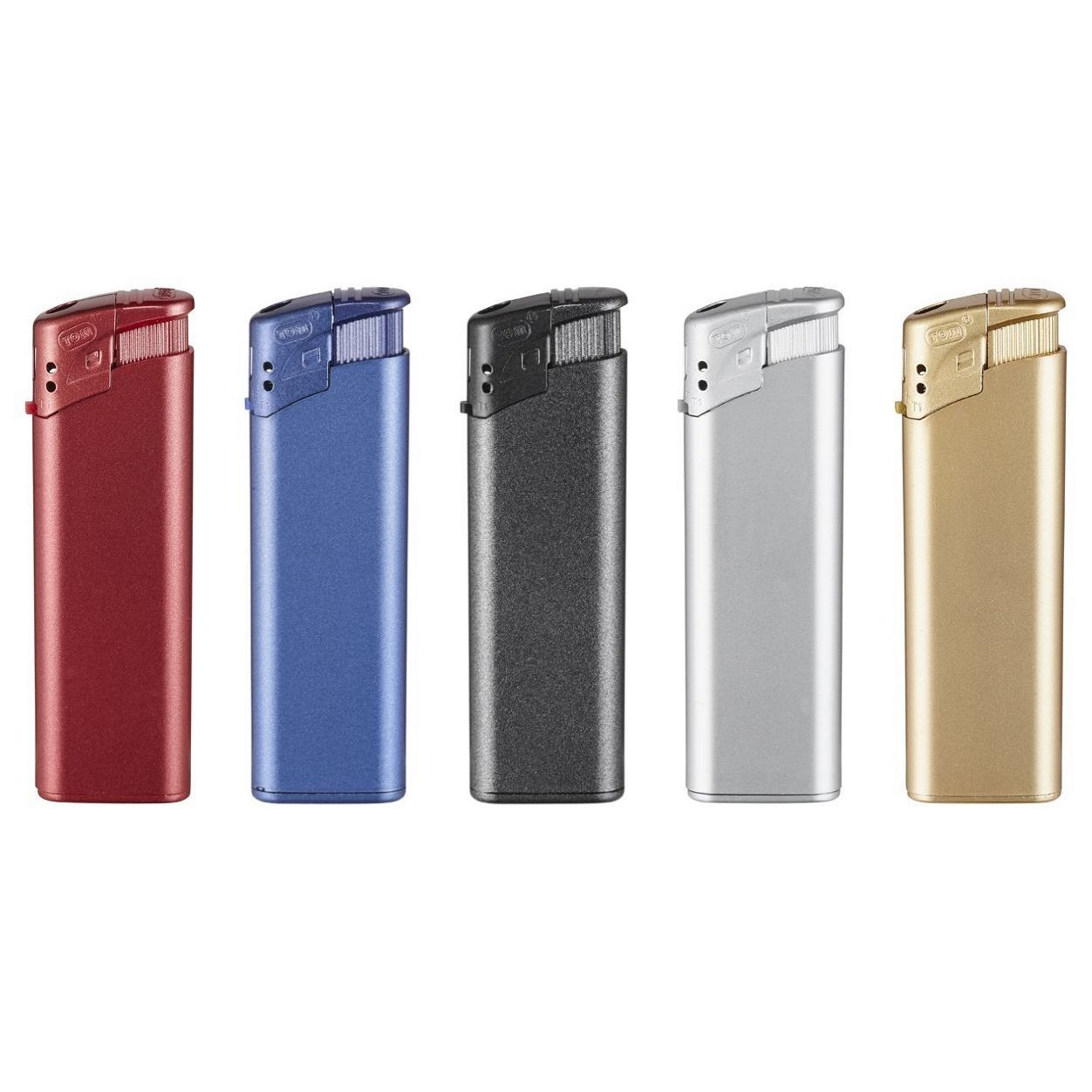 TOM® Elektronik-Feuerzeug EB-15 - metallic silber-566