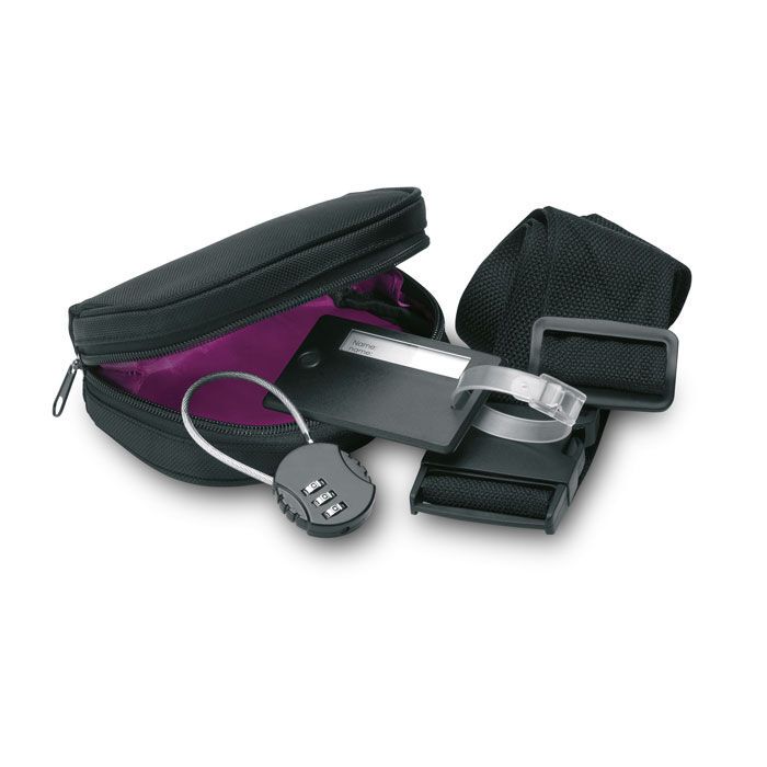 3-teiliges Reise Set TRAVELSUP - schwarz-893