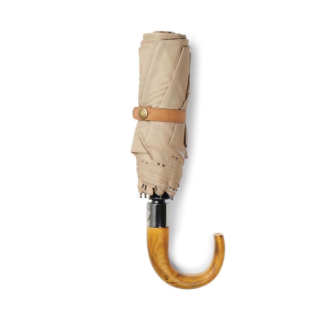 VINGA Bosler AWARE™ 21" faltbarer Schirm aus recyceltem PET - beige-546