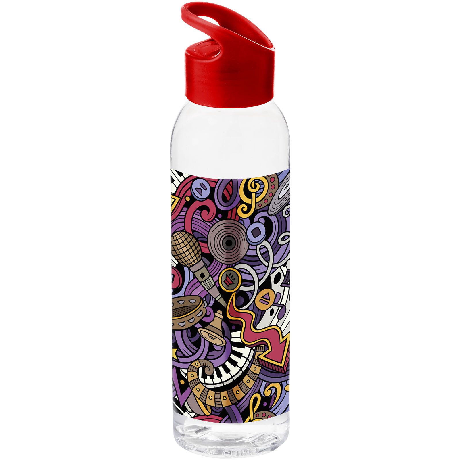Sky 650 ml Tritan Colour-Pop Sportflasche - rot -  transparent-374