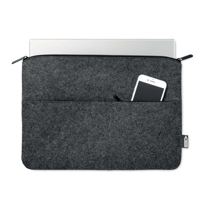 Laptoptasche RPET-Filz TOPLO - steingrau-220