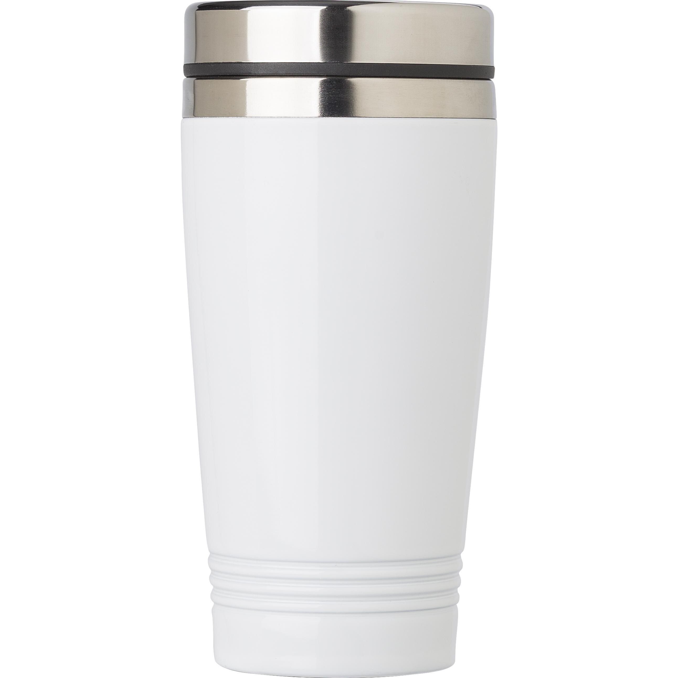 Trinkbecher aus Edelstahl (450 ml) Velma - weiß-532