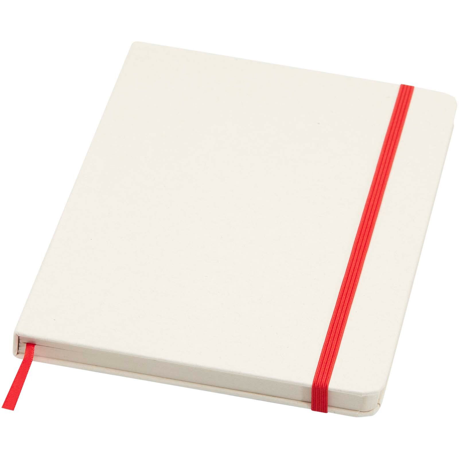 Bass A5 recyceltes Notizbuch, liniert - rot-265