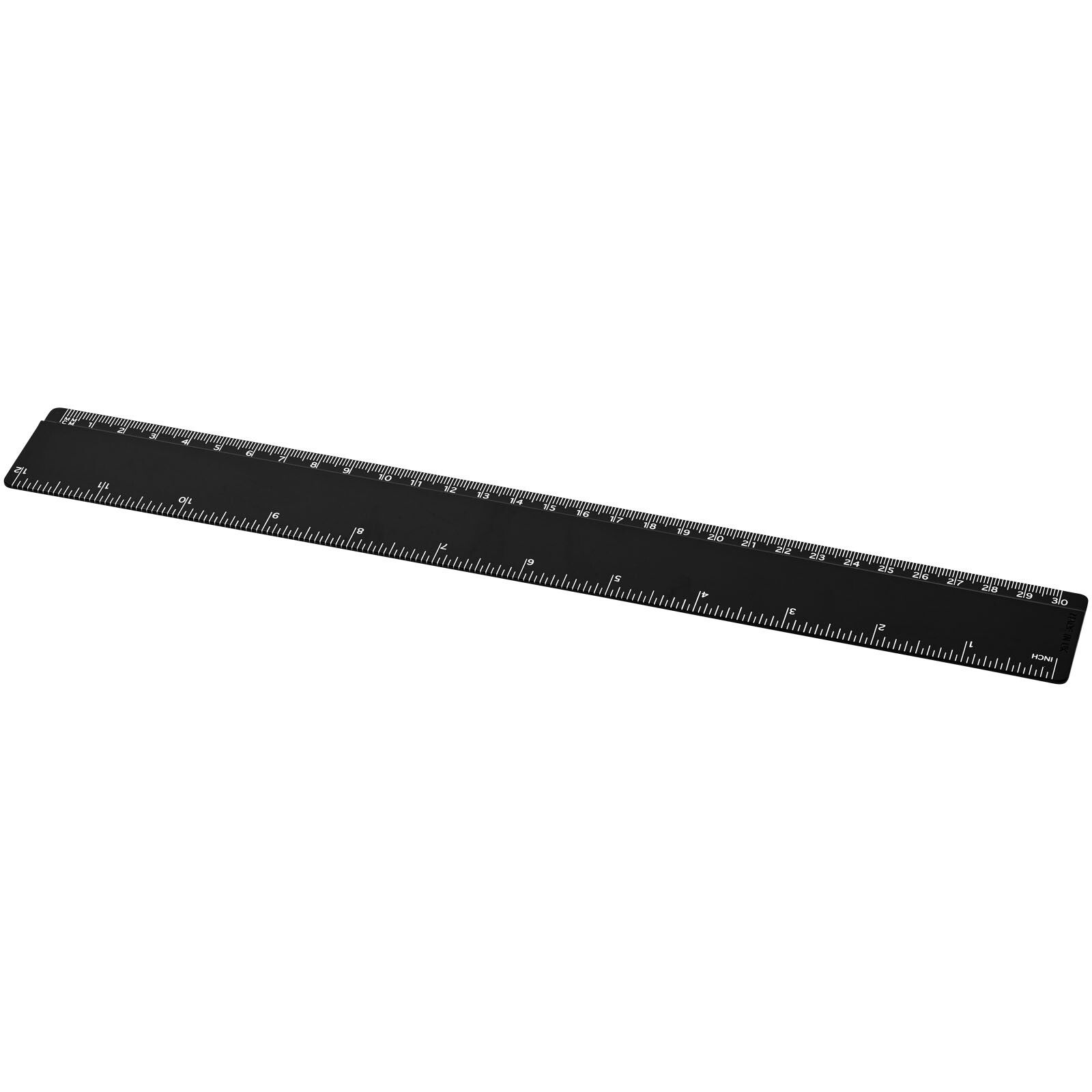 Renzo 30 cm Kunststofflineal - schwarz-876