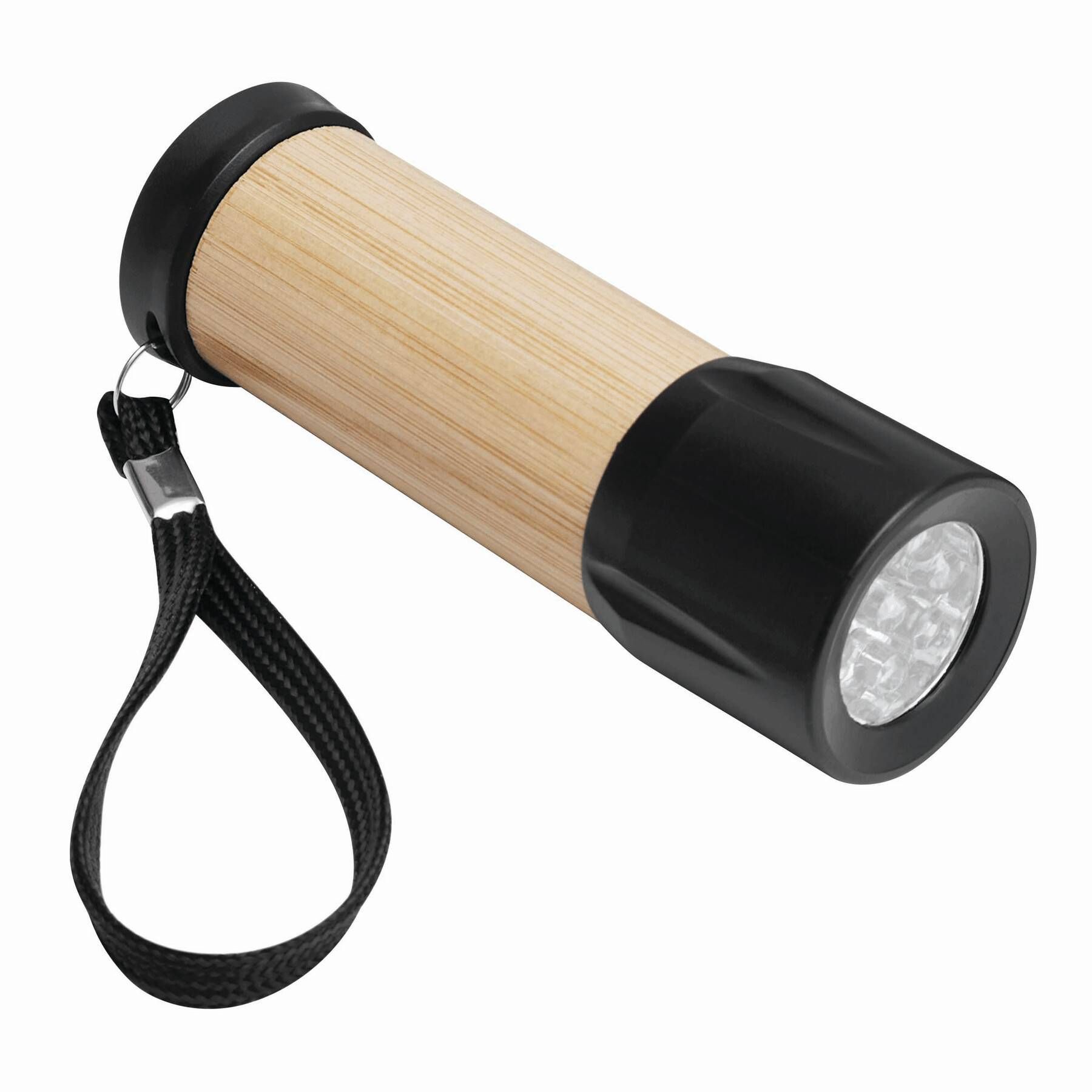 LED Taschenlampe BAMBOO SHINE - braun - schwarz-835