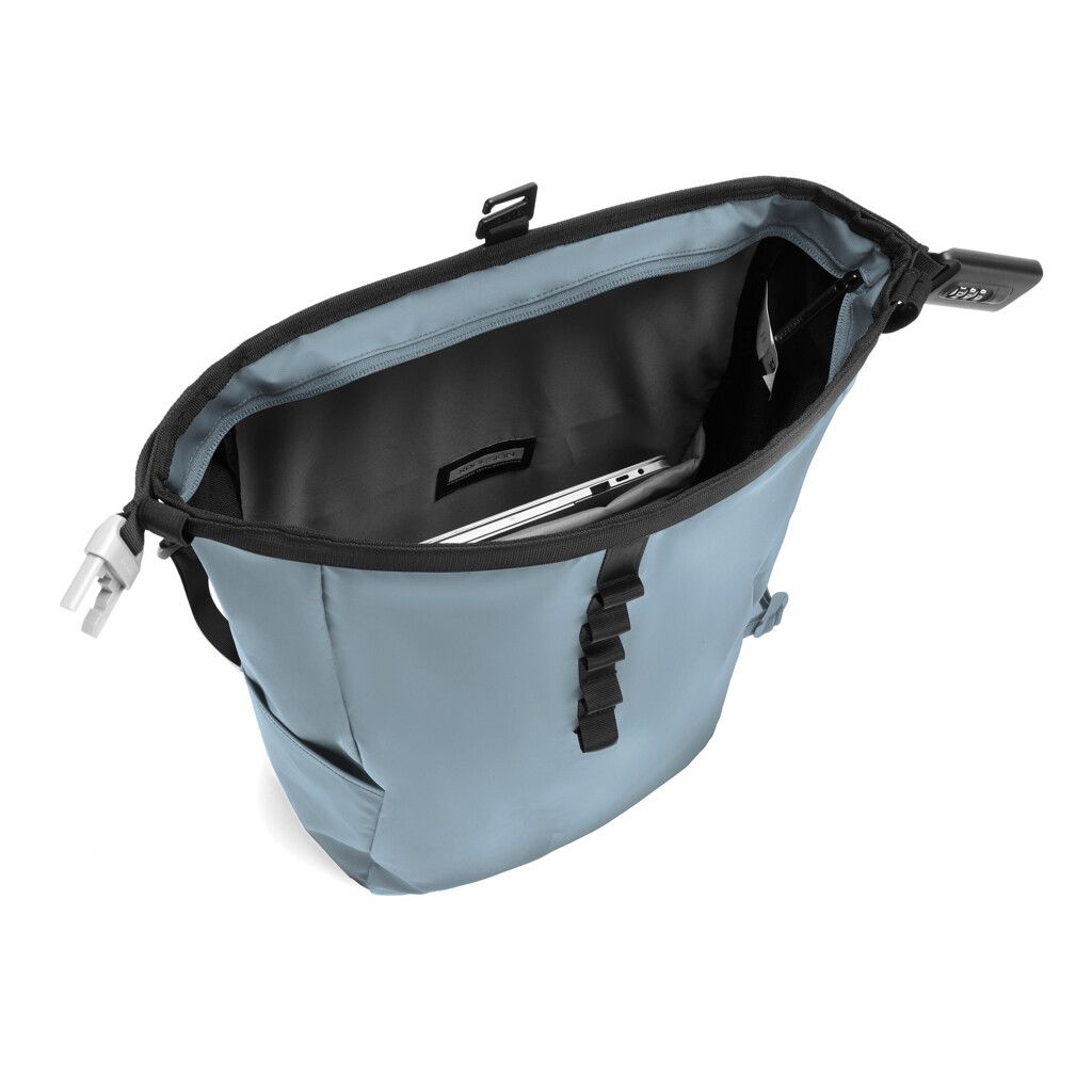 Urban wasserabweisender Anti-Diebstahl Rucksack - blau-79
