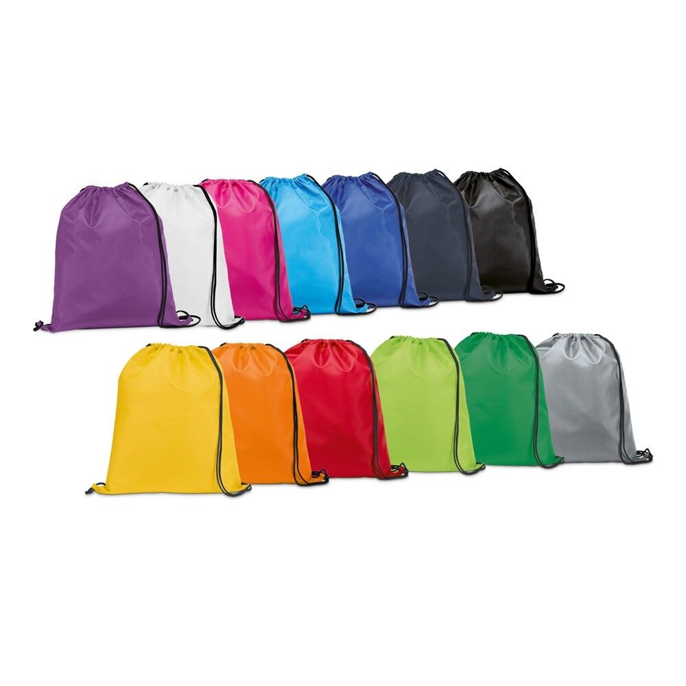CARNABY 210D Rucksacktasche mit schwarzen Zugbändern - rosa-494