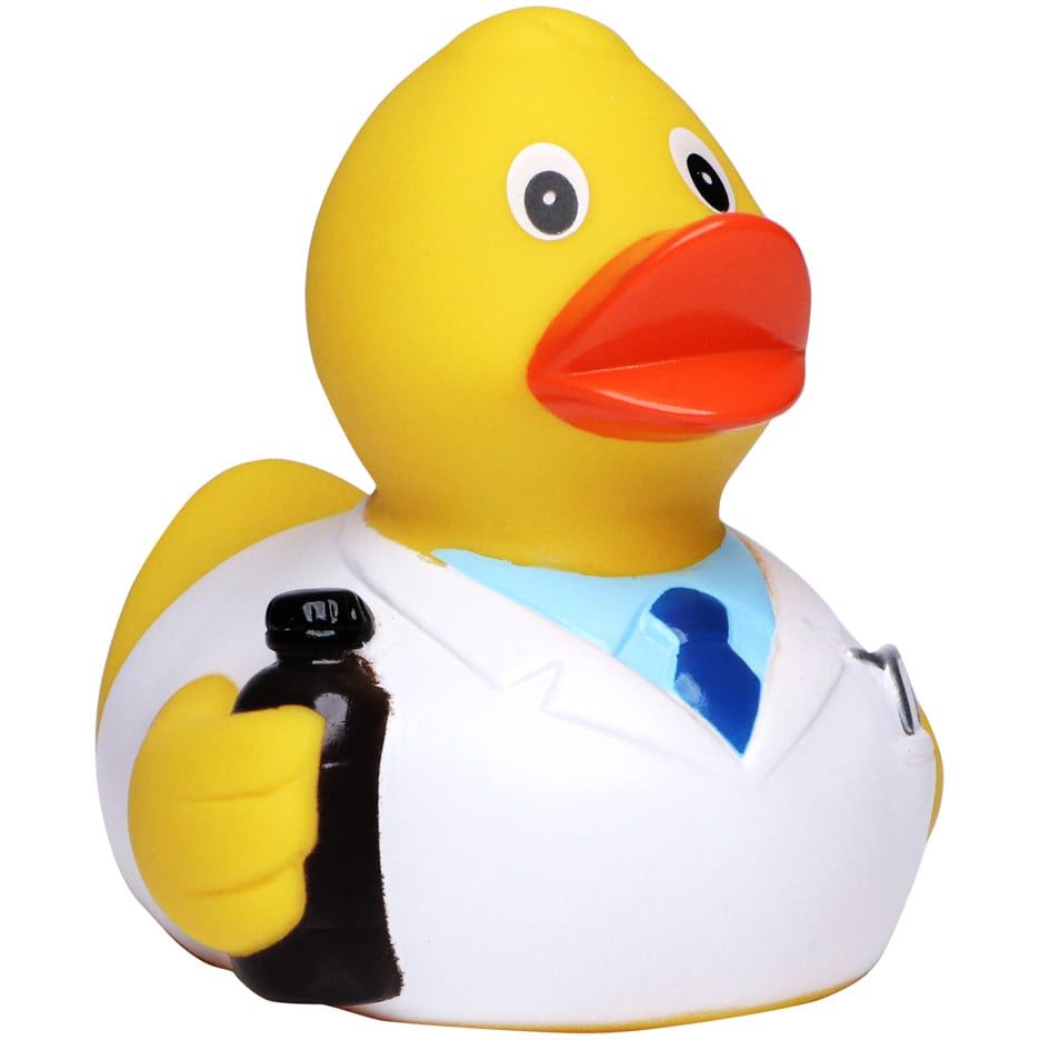 Quietsche-Ente Apotheker - bunt-865