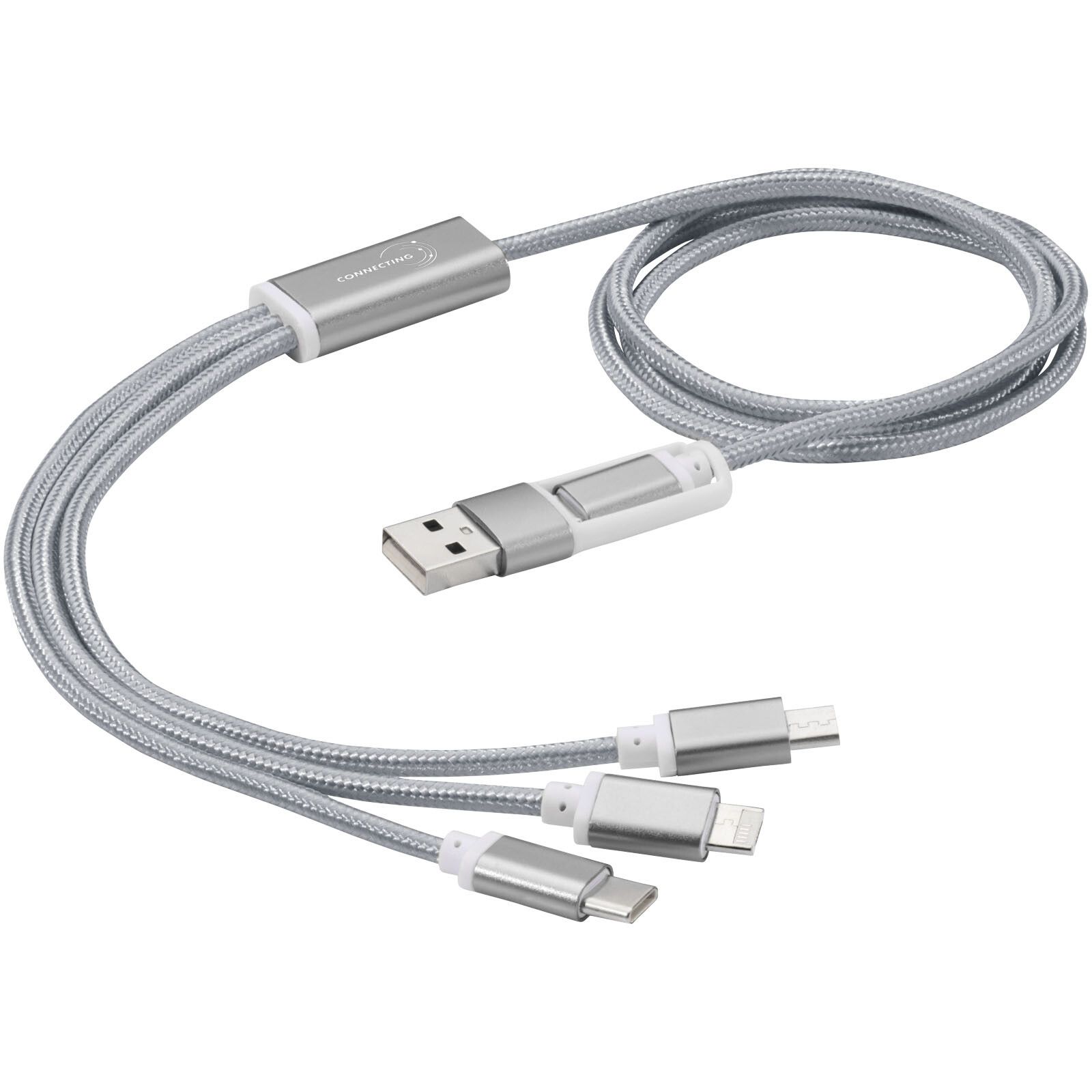 Versatile 5-in-1-Ladekabel - silber-197