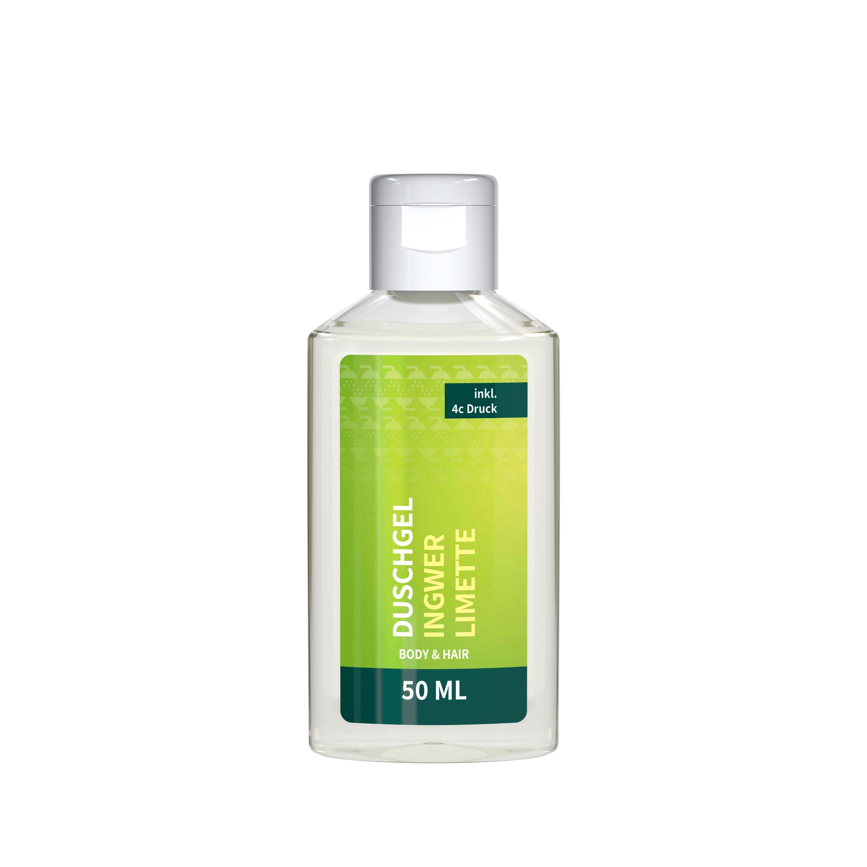 50 ml Flasche Duschgel Ingwer-Limette Body Label-404