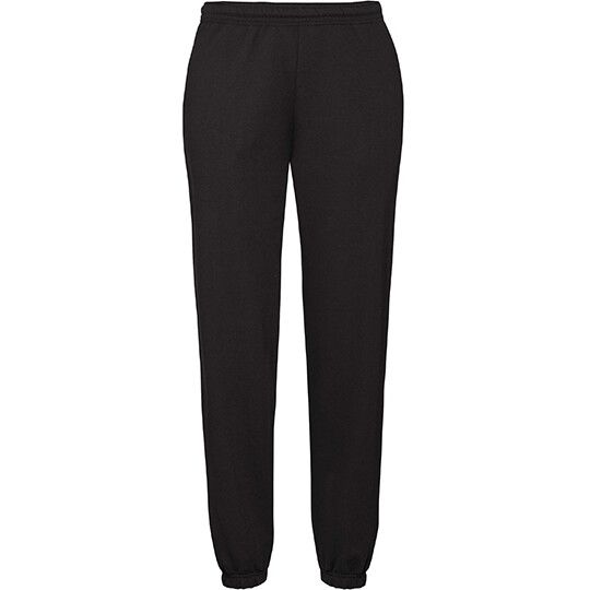 Classic Elasticated Cuff Jog Pants - black-856