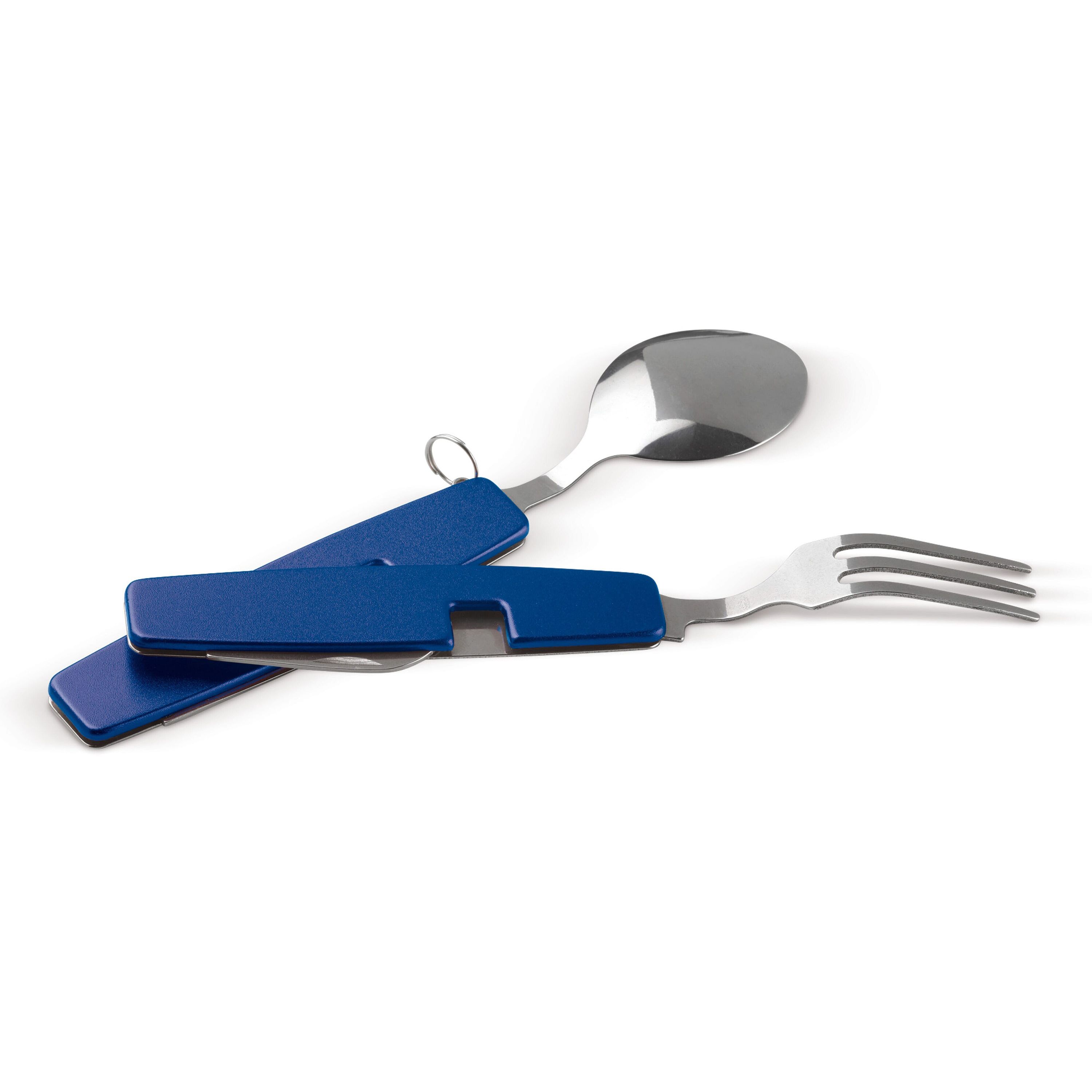 Zusammenklappbares Besteck im Multi-tool - blau-67